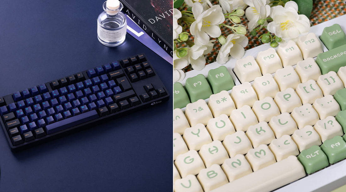 Akko Cherry- vs. OEM-Profil-Keycaps