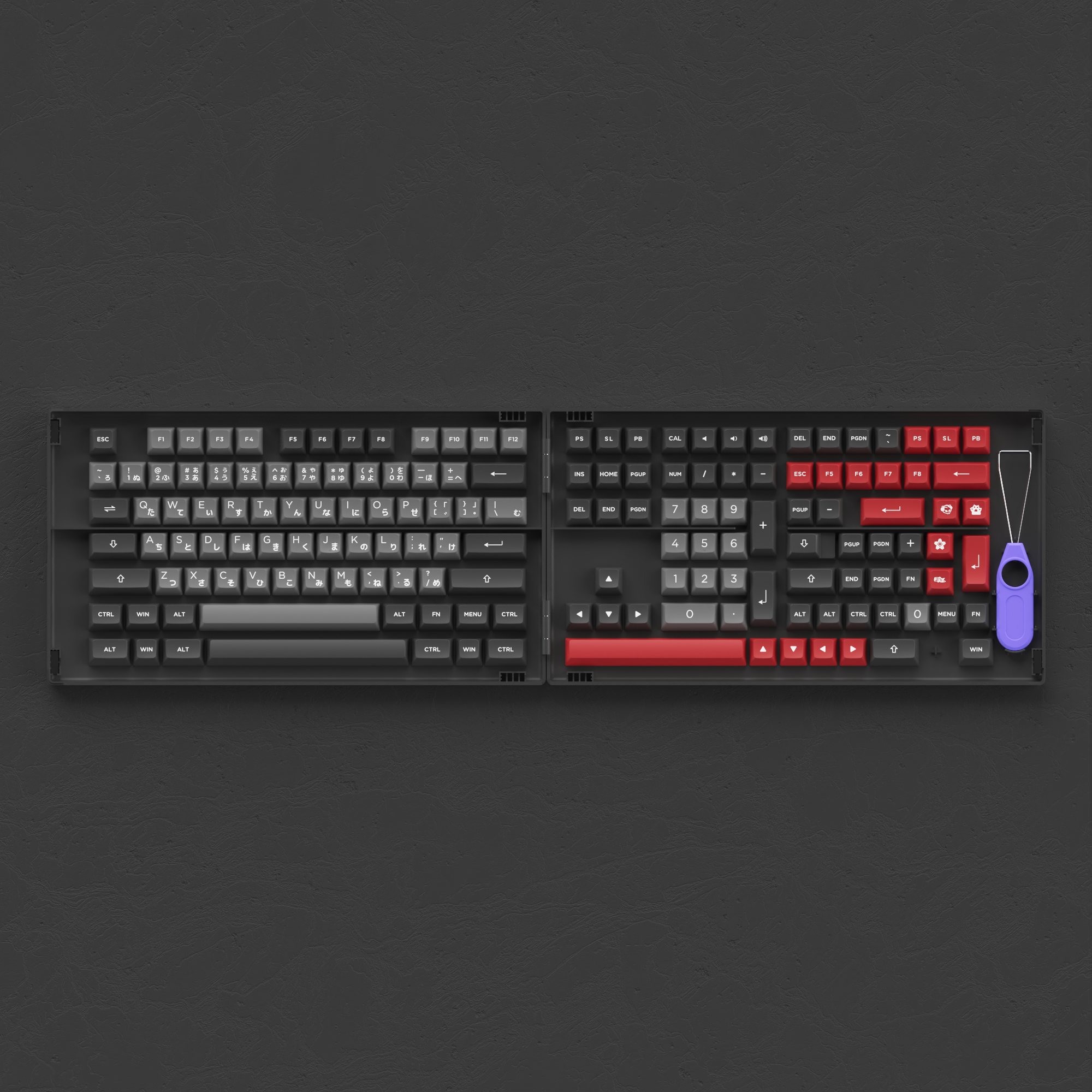 Psittacus Keycap Set Hiragana Version(158-Key)