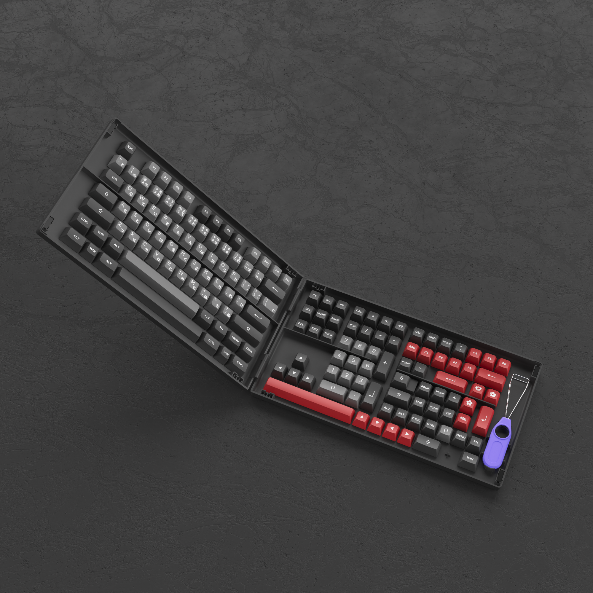 Psittacus Keycap Set Hiragana Version(158-Key)