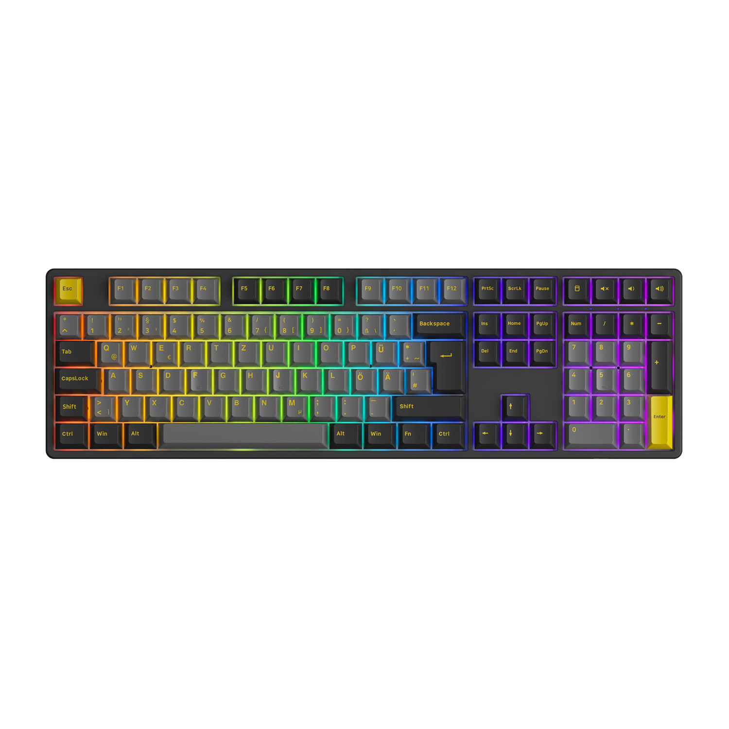 Black & Gold 5108B Plus ISO Tastatur RGB