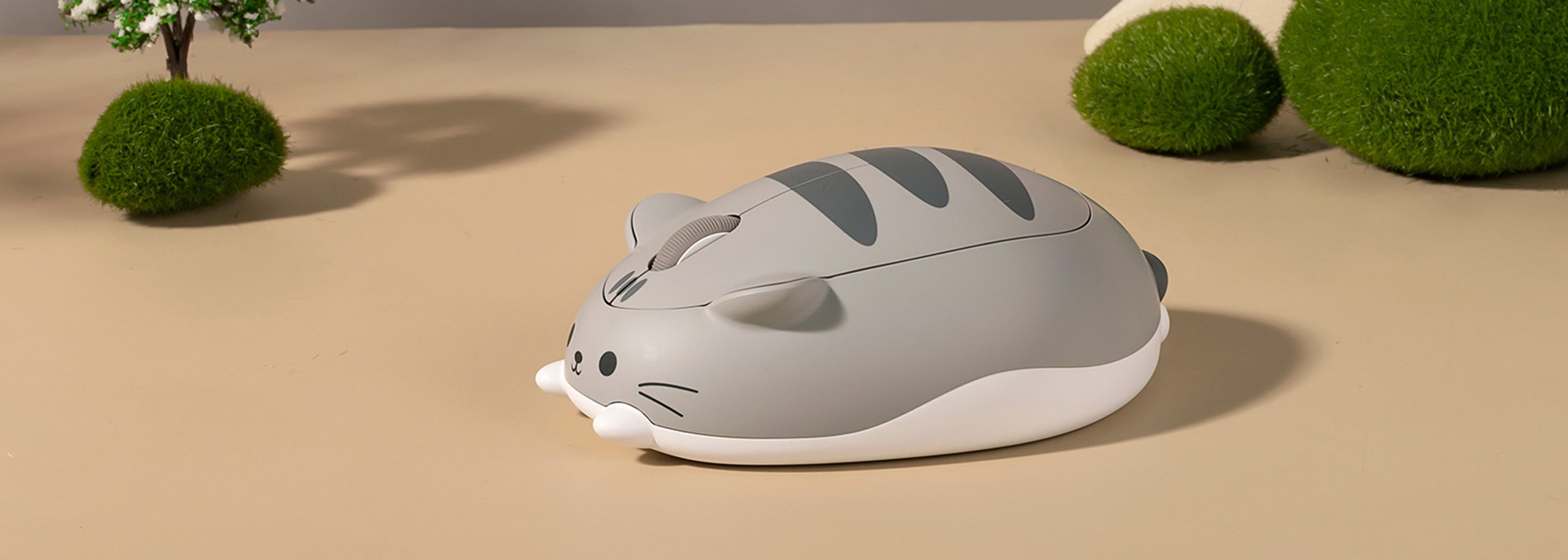 Akko Cat Theme Mouse Gray MIMO