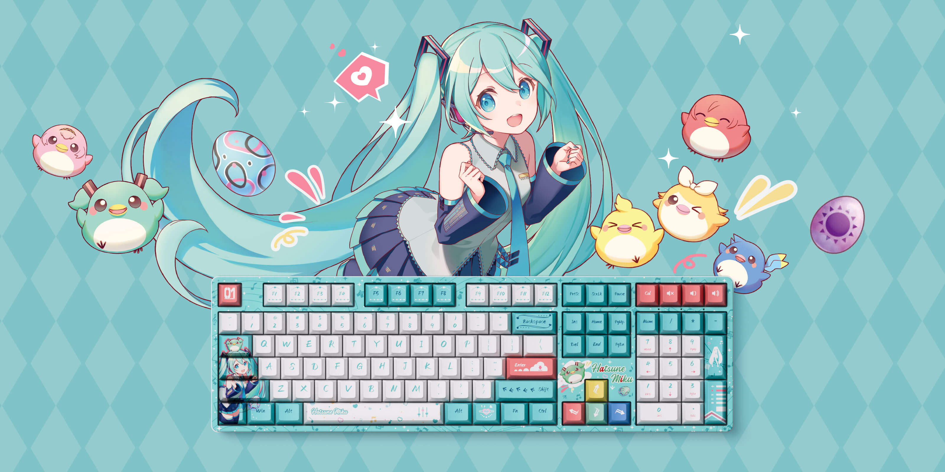 Akko Hatsune Miku 5108B Plus Mechanical Keyboard