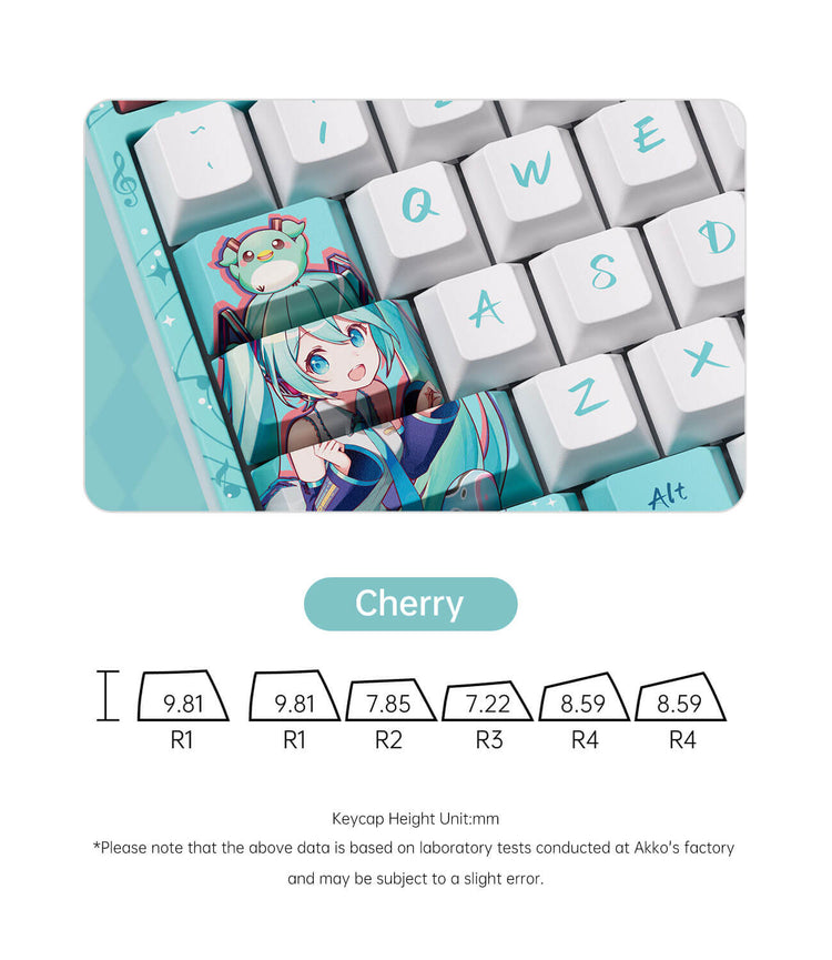 Akko Hatsune Miku 5108B Plus Mechanical Keyboard Cherry Profile