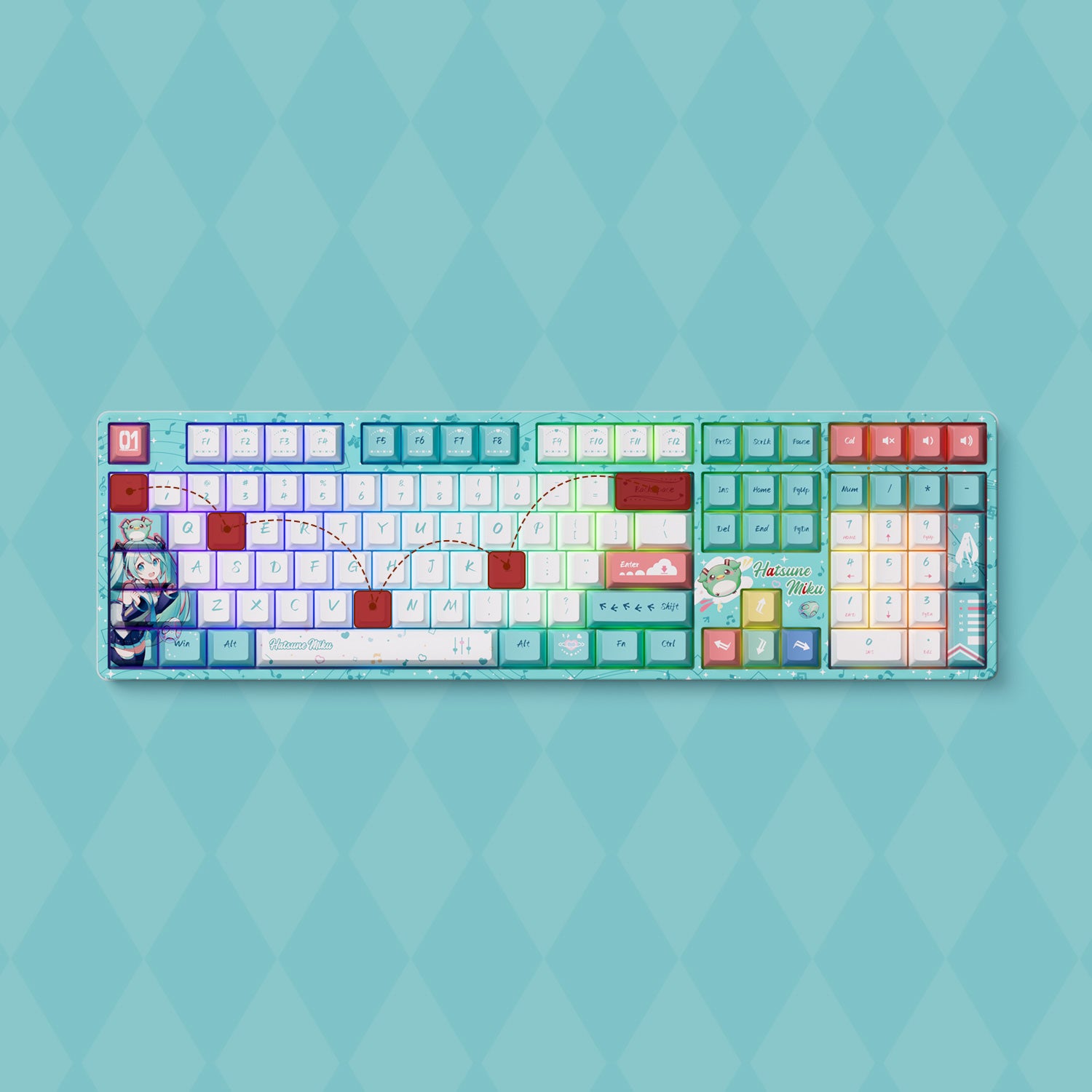 Akko Hatsune Miku 5108B Plus Mechanical Keyboard N-key Rollover