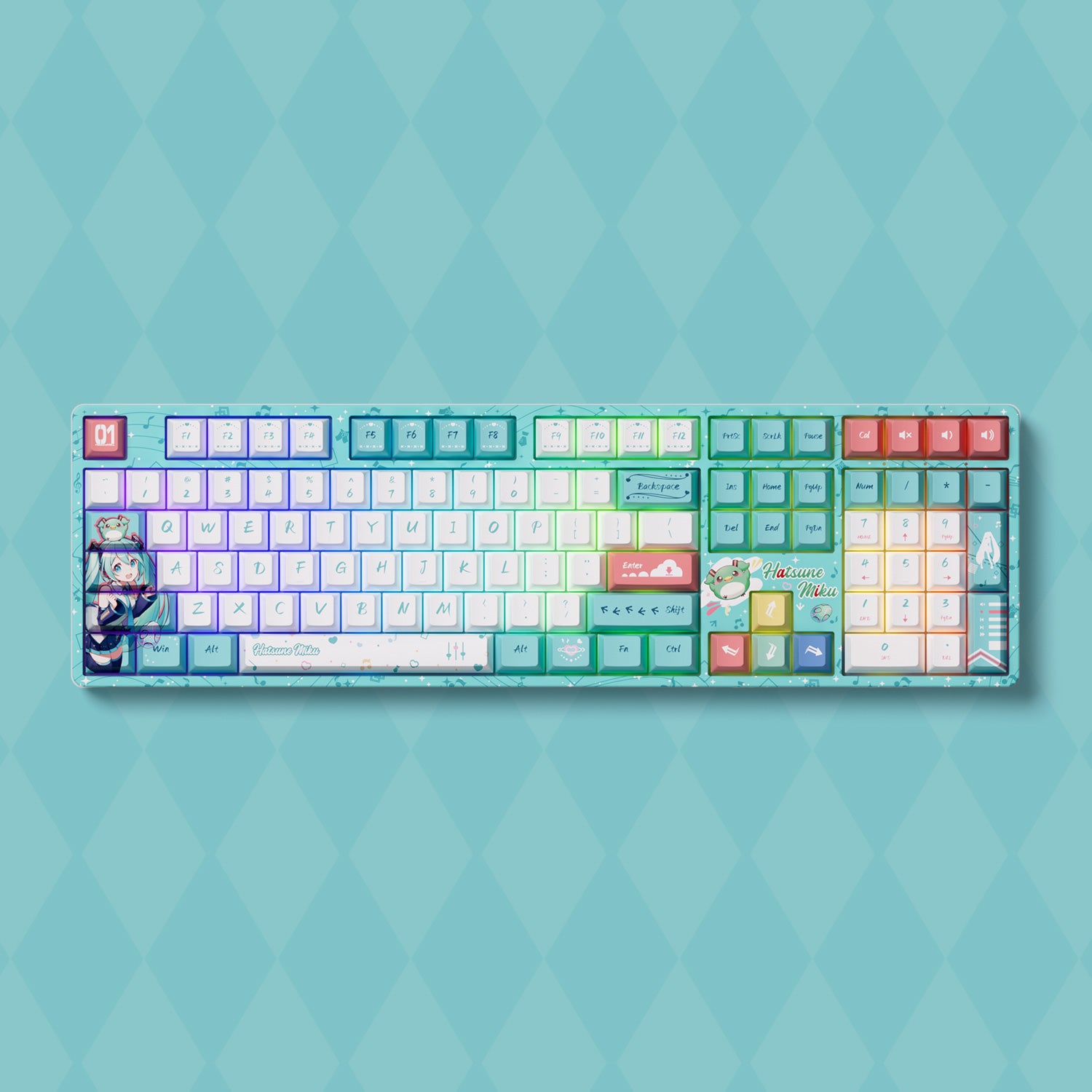 Akko Hatsune Miku 5108B Plus Mechanical Keyboard RGB