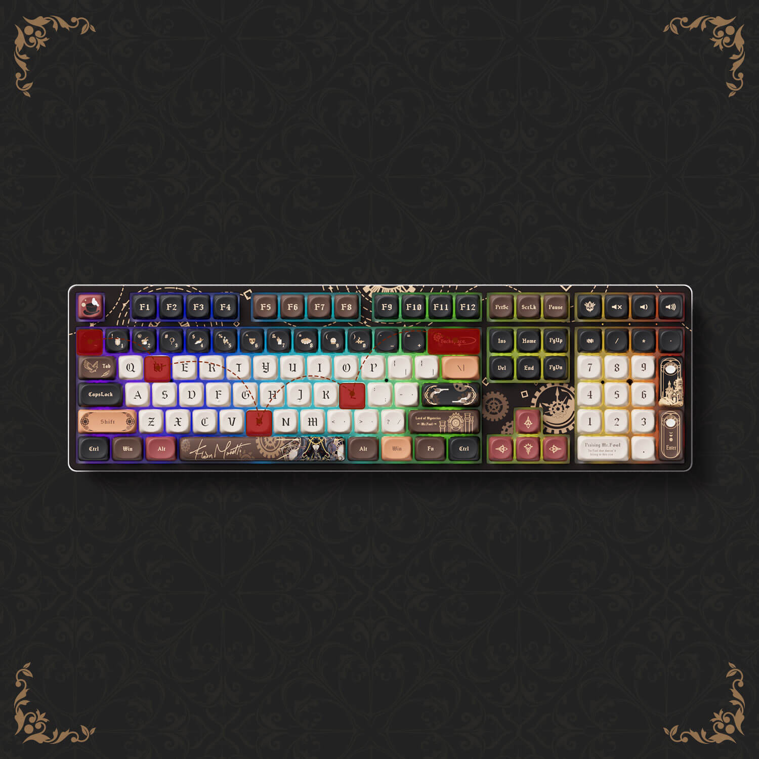 Lord of the Mysteries 5108B Plus Full-Size Mechanical Keyboard N key Rollover