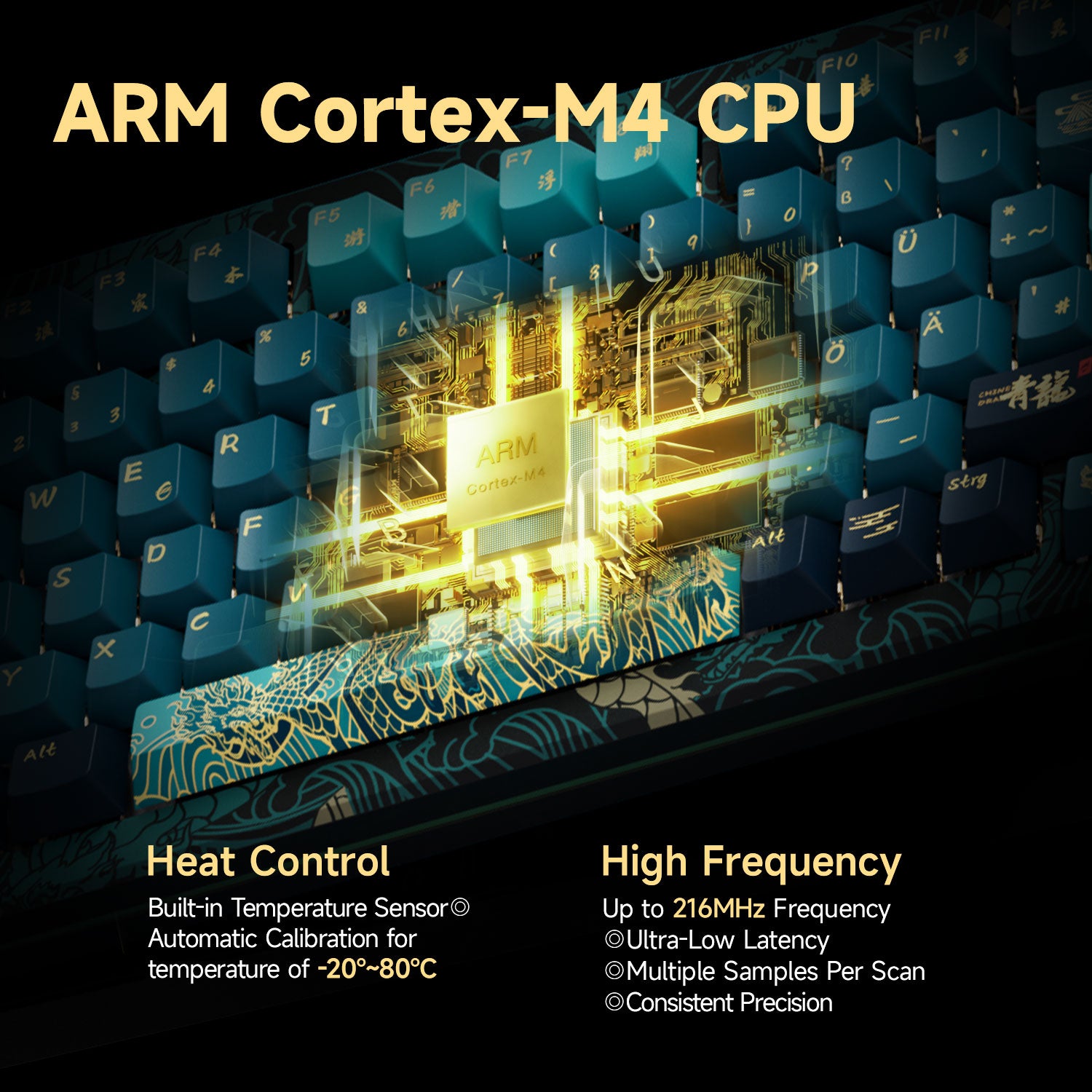 MOD 007 V3 HE Year of Dragon Hall Effect Keyboard CPU