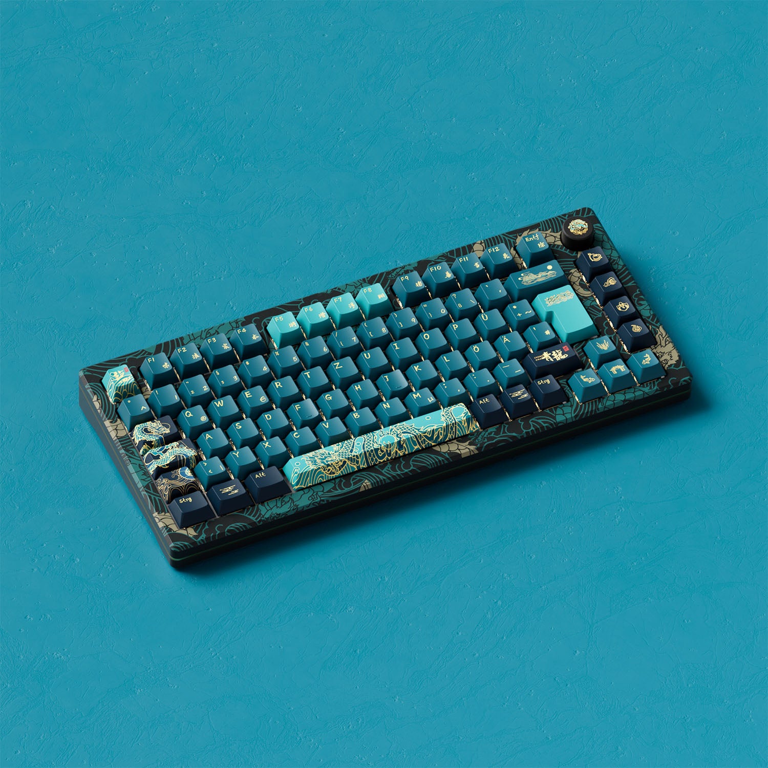 MOD 007 V3 HE Year of Dragon Hall Effect Keyboard Side View