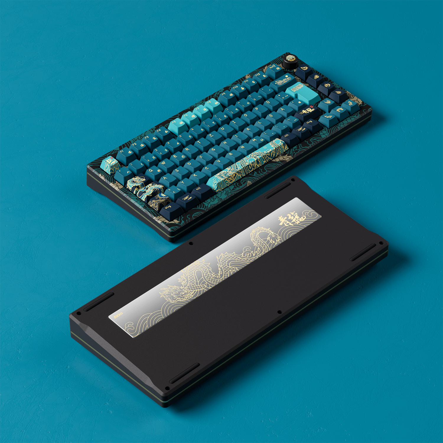 MOD 007 V3 HE Year of Dragon Hall Effect Keyboard Front and Back Details