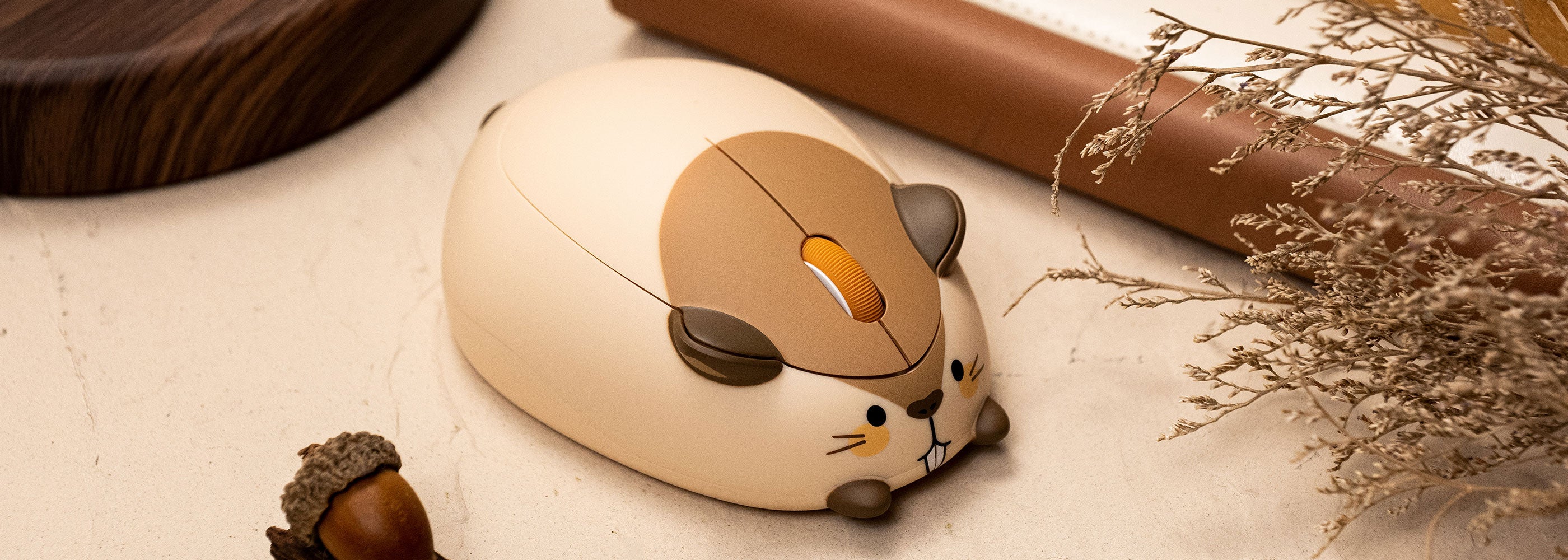 Akko Marmot Mouse on the Desk