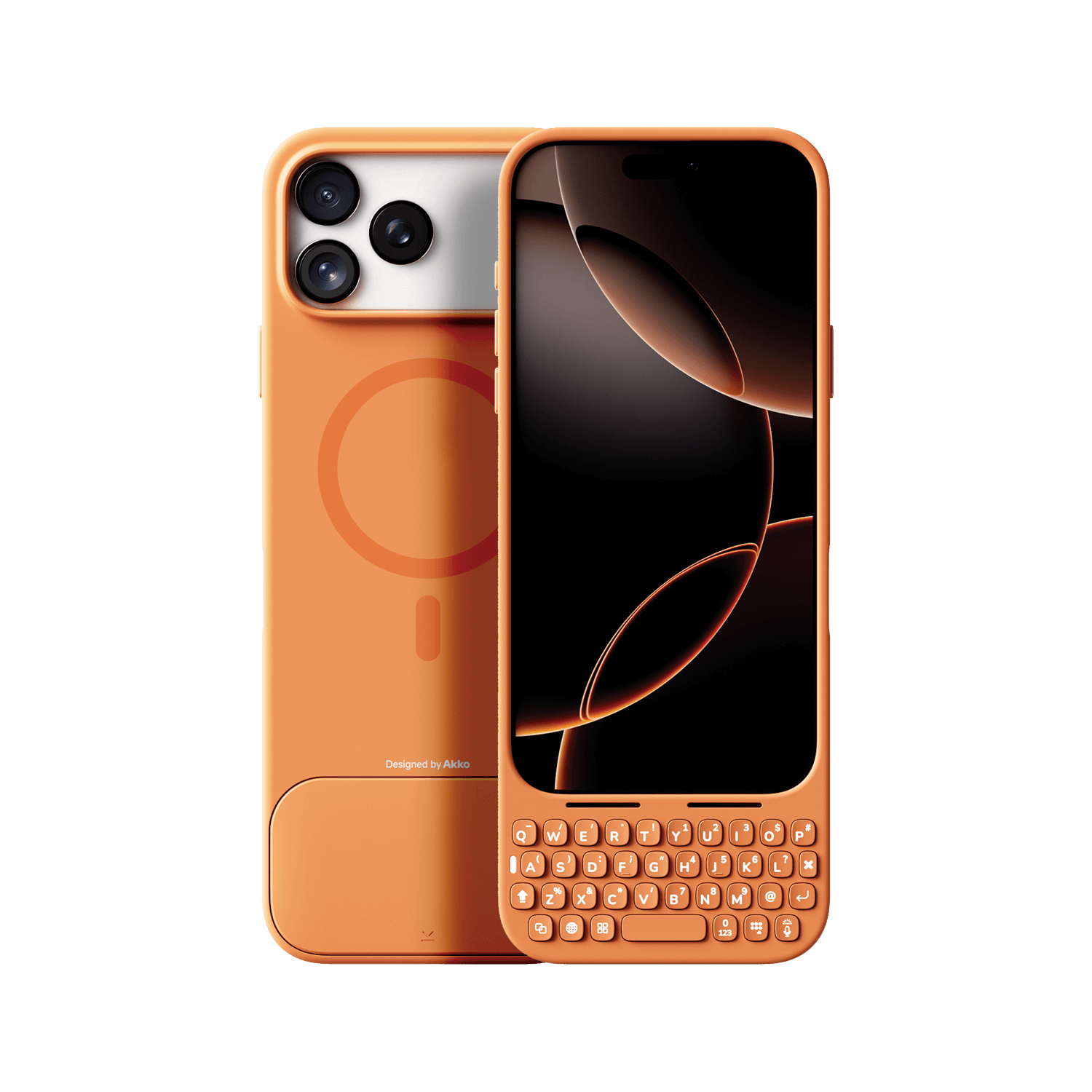 Akko MetaKey Keyboard Case for iPhone 17 Casmic Orange