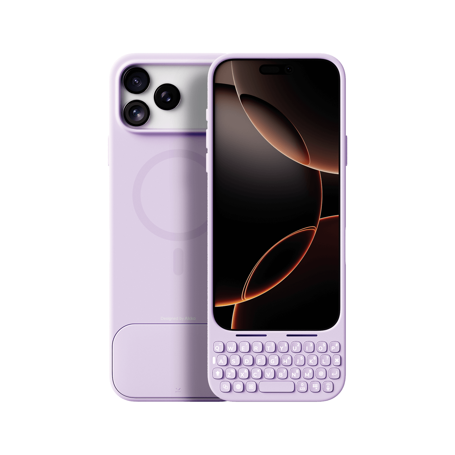Akko MetaKey Keyboard Case for iPhone 17 Lavender