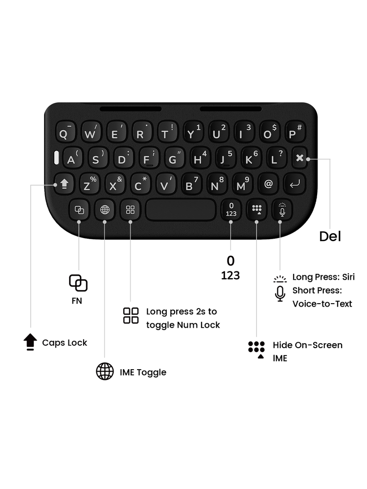 Akko MetaKey Keyboard Case for iPhone Shortcuts