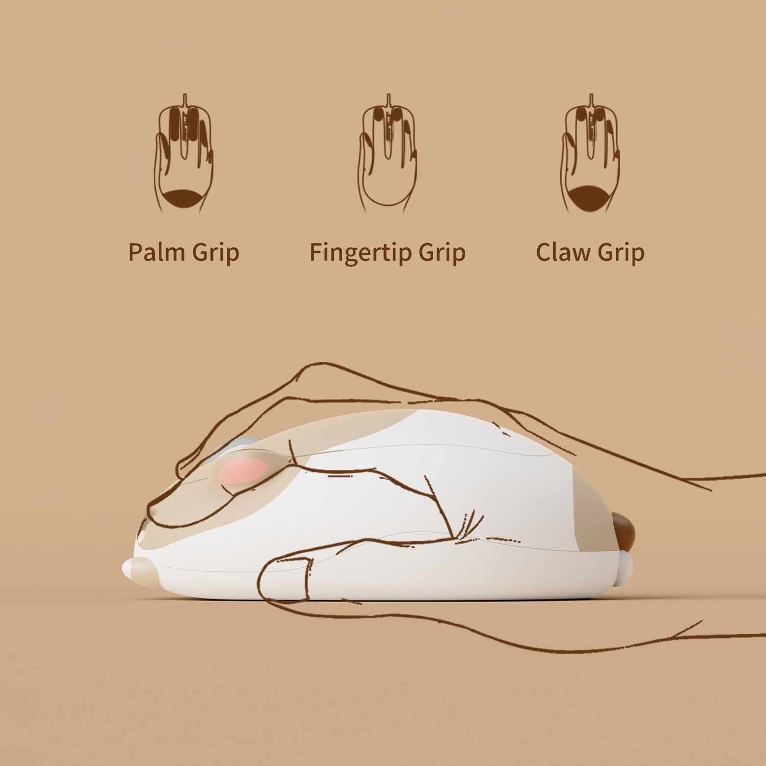 Akko Cat Theme Mouse Ragdoll Cat Ergonomically Design
