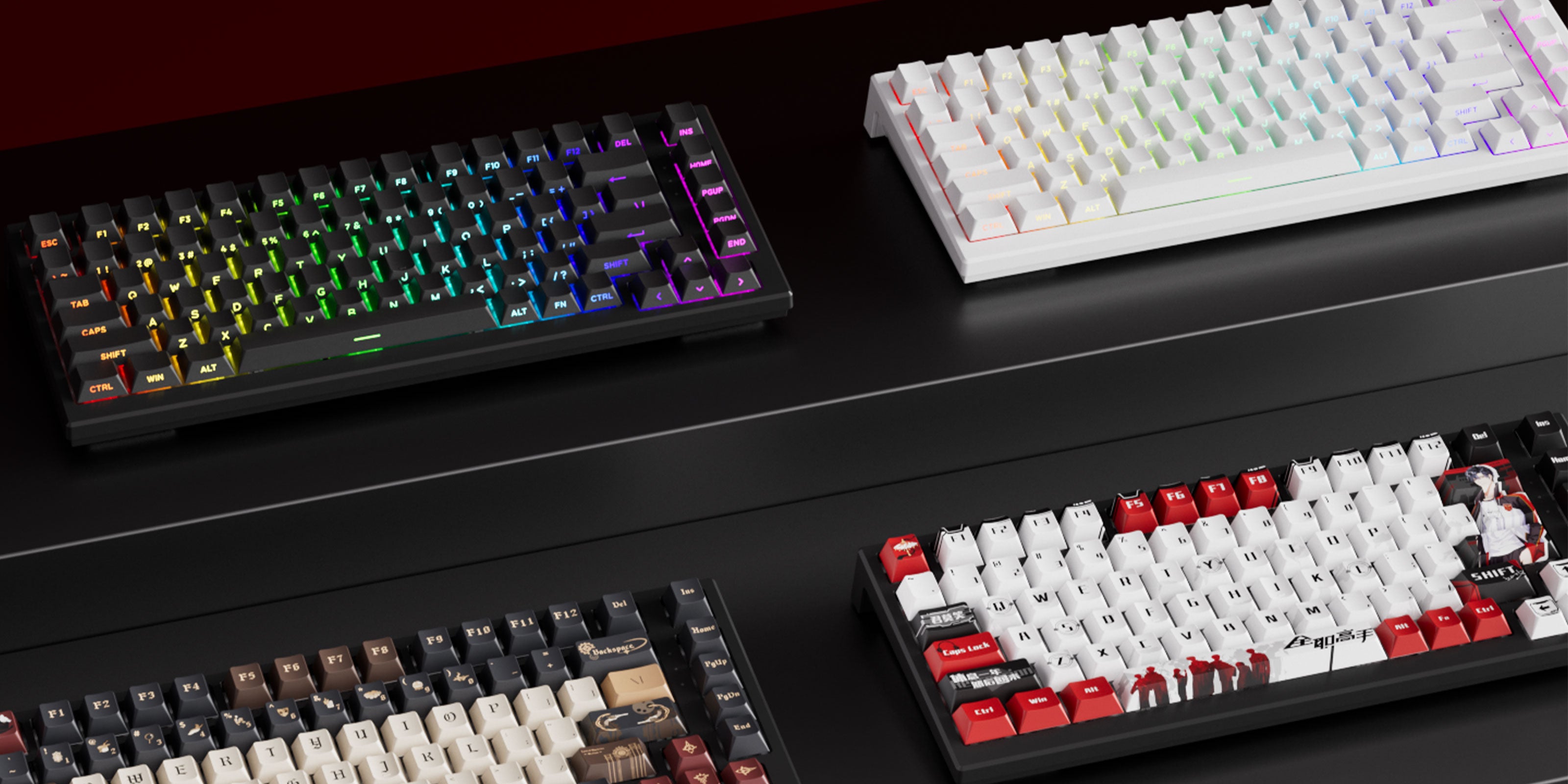 Akko TAC75 HE Magnetic Keyboards Four Theme keyboards