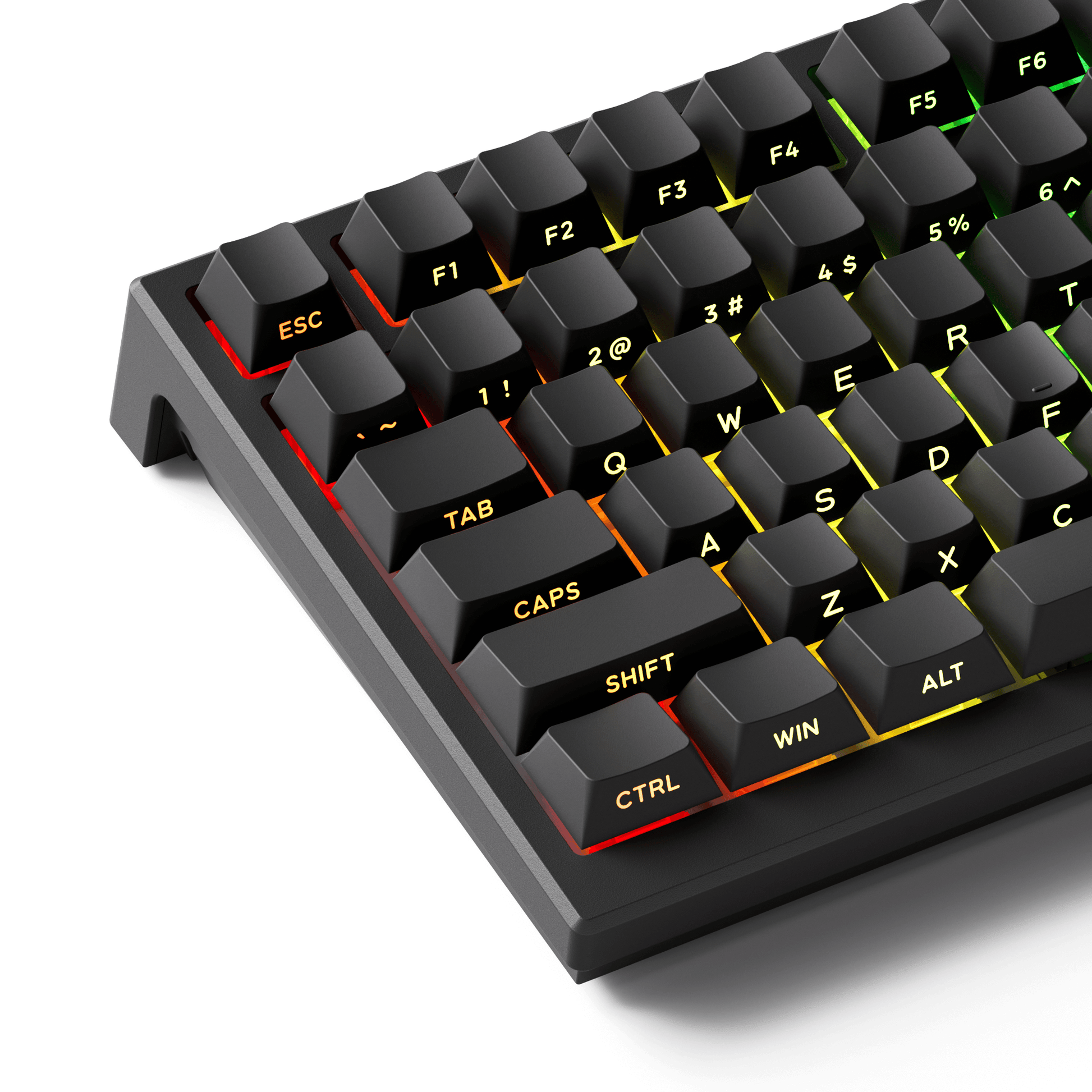 Akko TAC75 HE Magnetic Keyboard Shine Through Black Left Details
