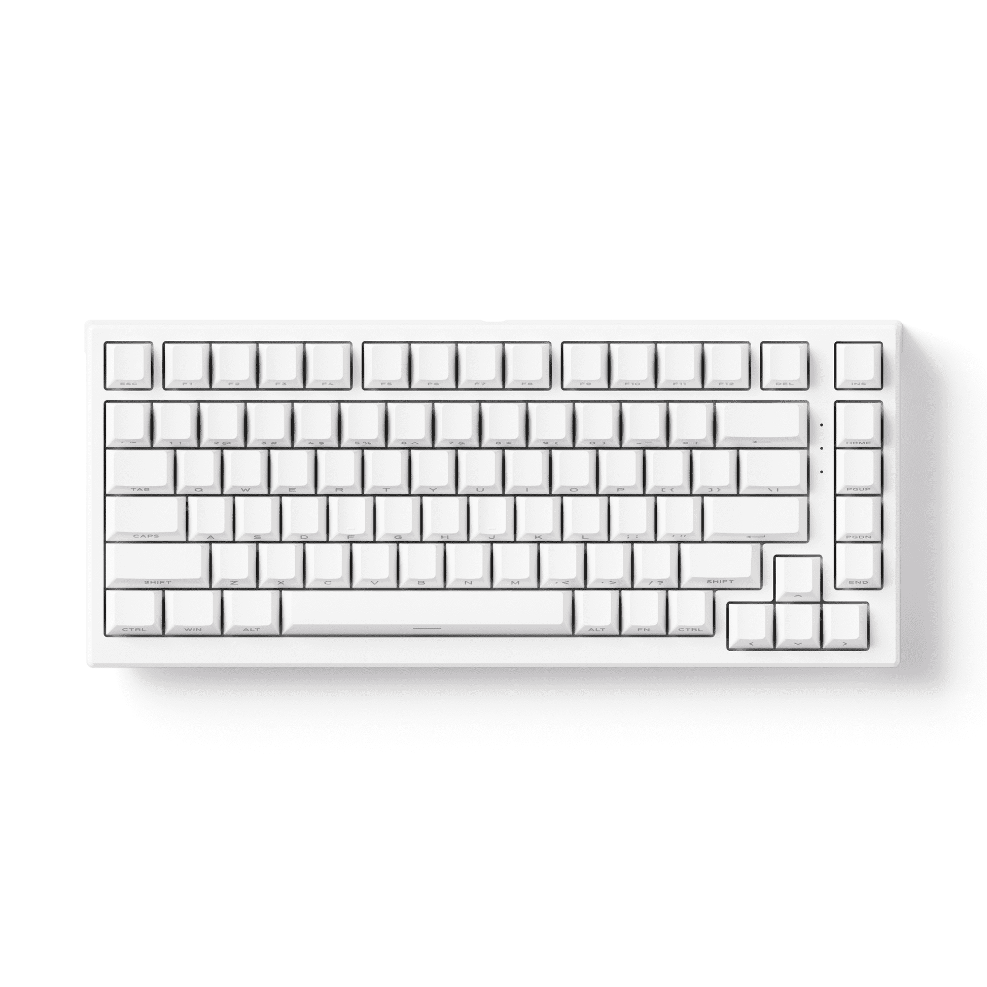 Akko TAC75 HE Magnetic Keyboard Shine Through White