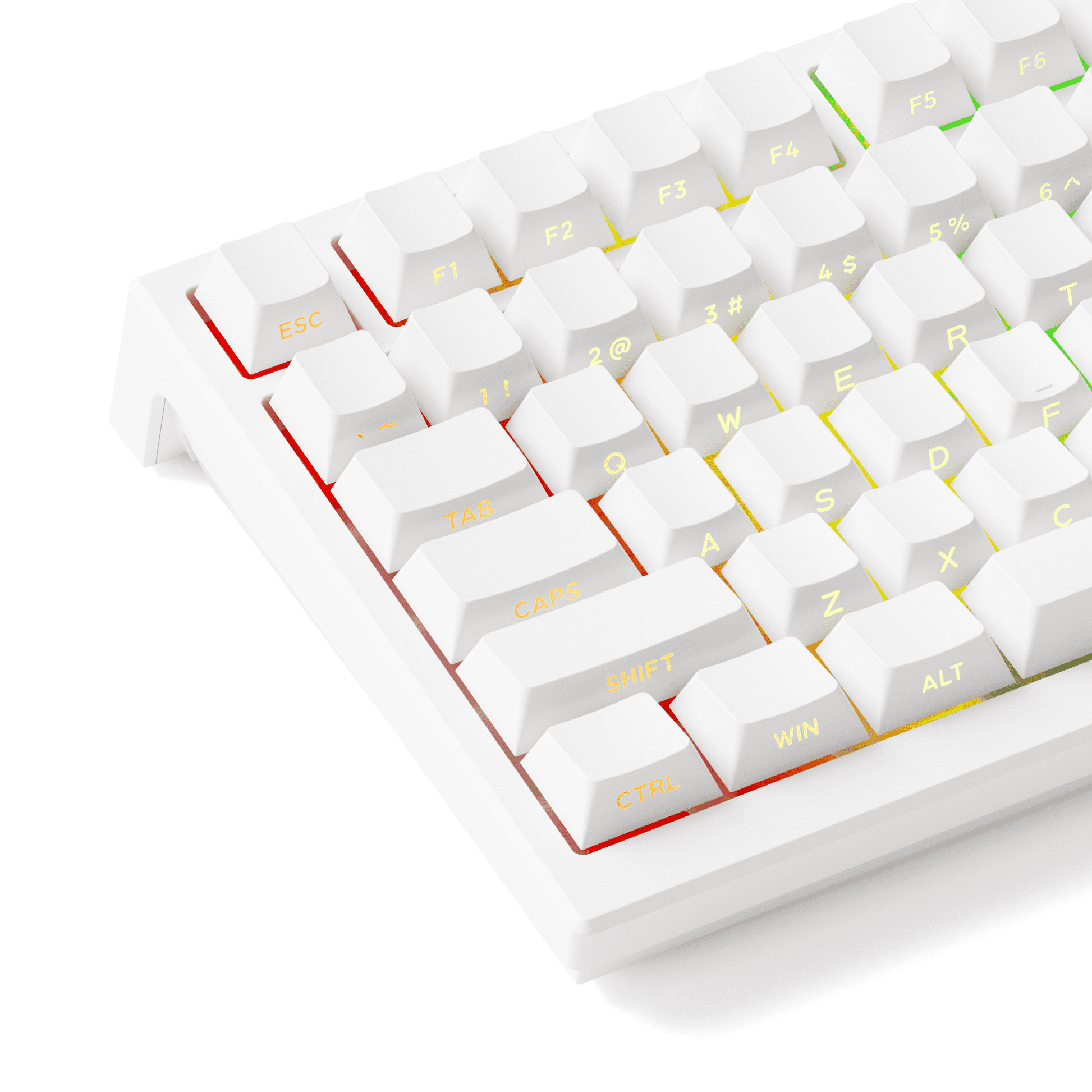 Akko TAC75 HE Magnetic Keyboard Shine Through White Left Details