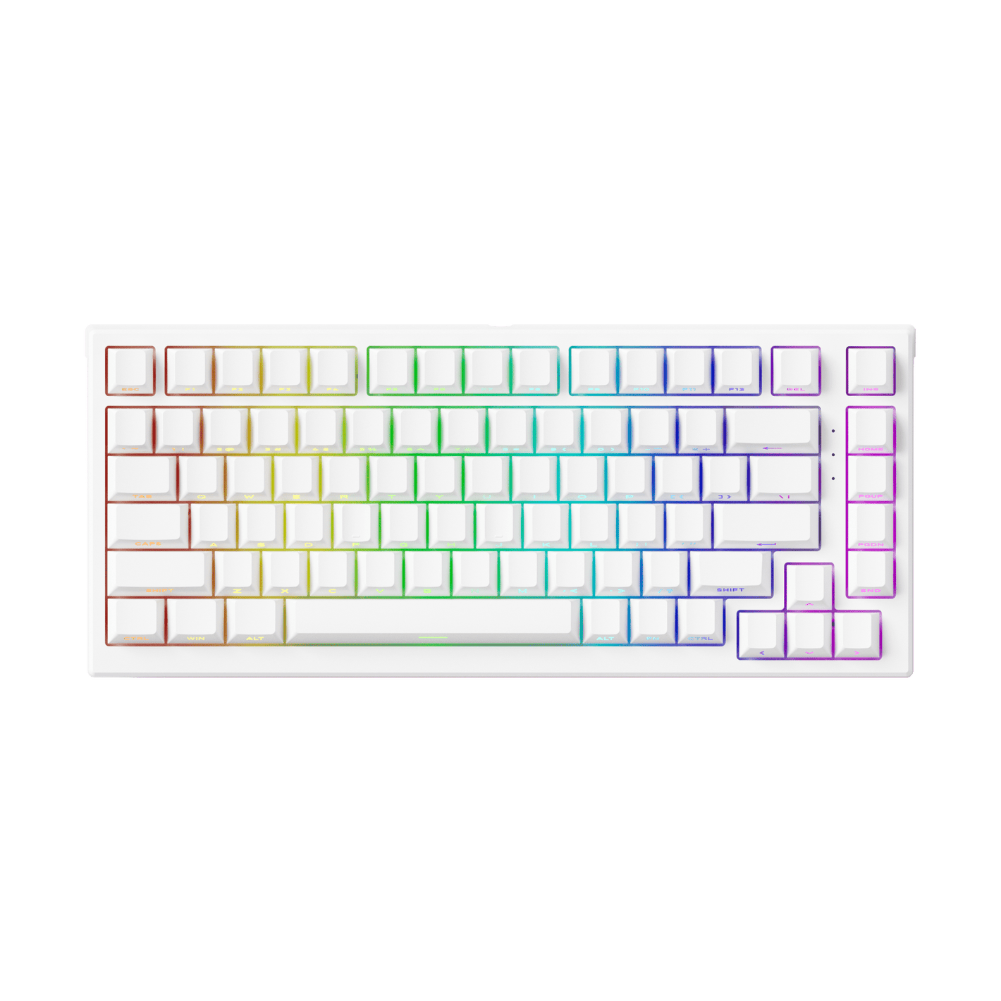 Akko TAC75 HE Magnetic Keyboard Shine Through White RGB