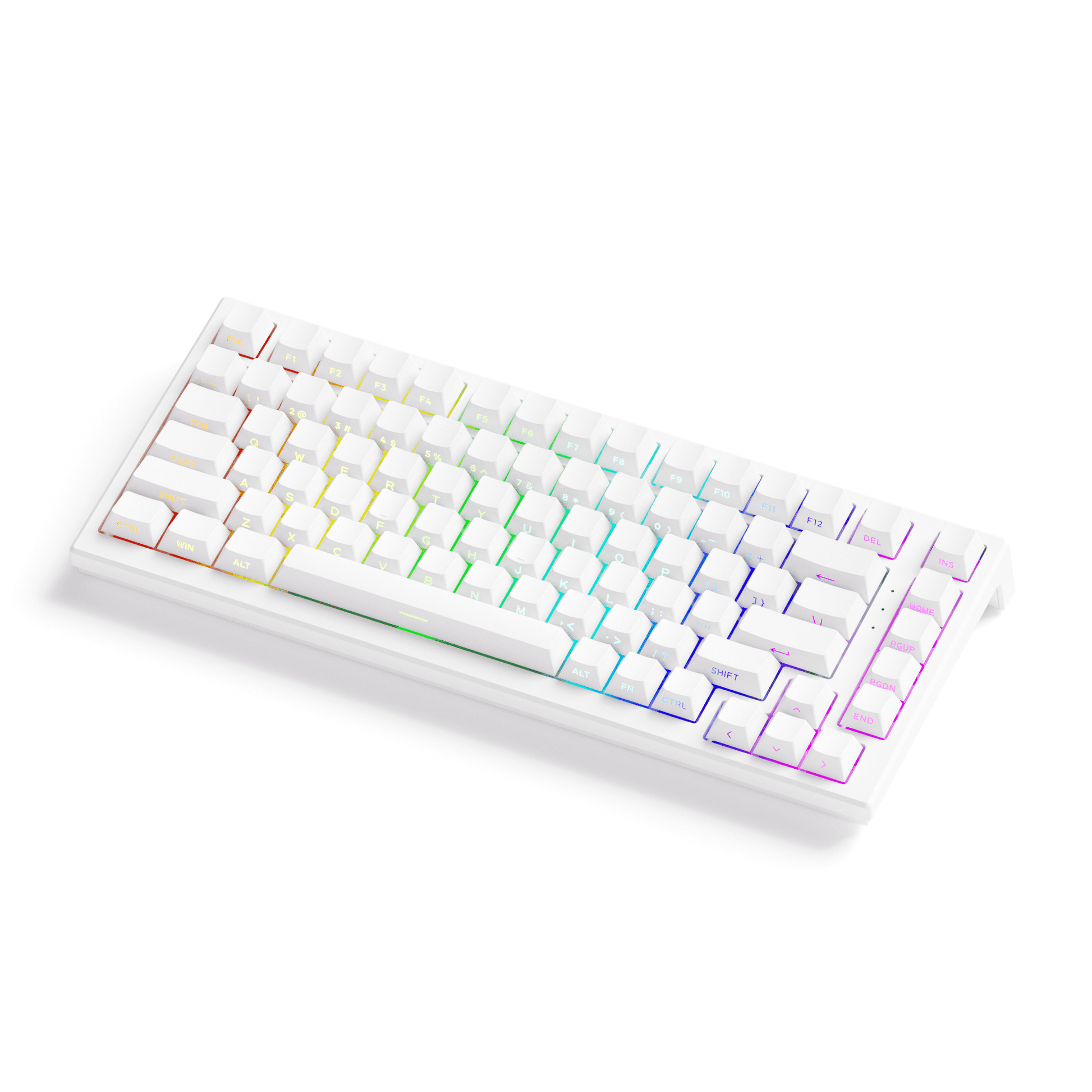 Akko TAC75 HE Magnetic Keyboard Shine Through White Right Side