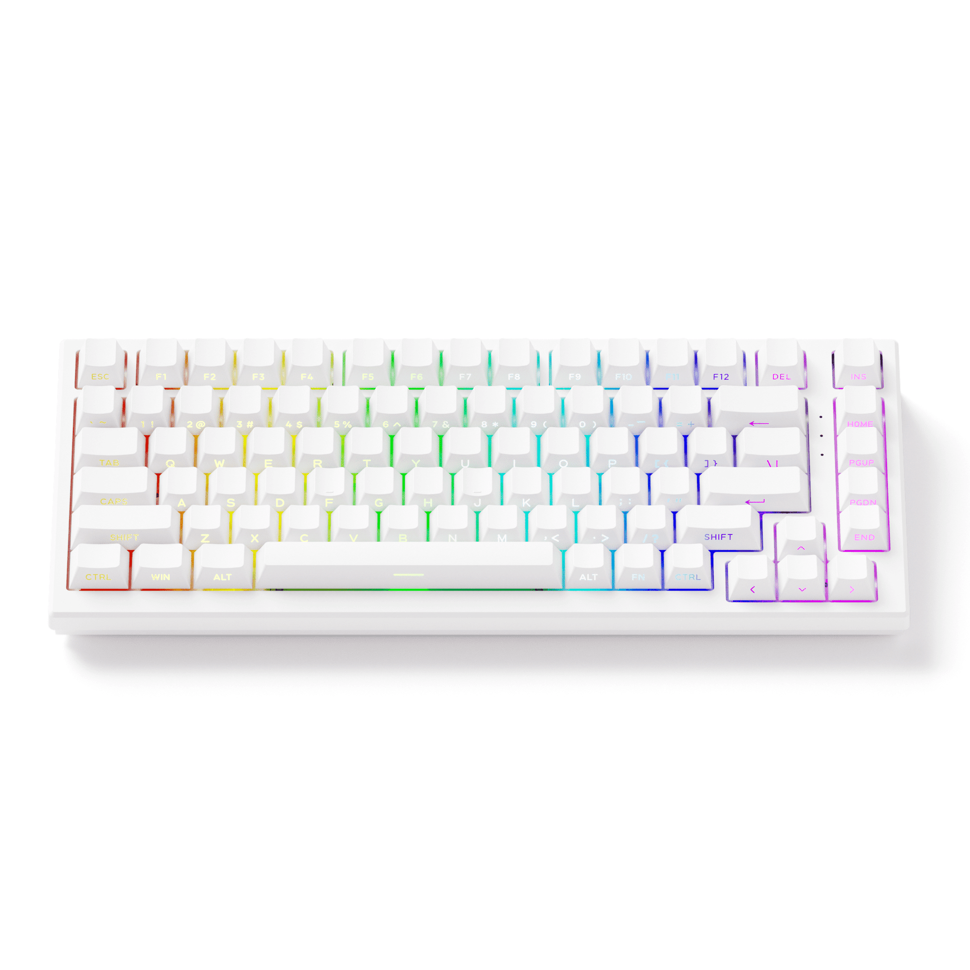 Akko TAC75 HE Magnetic Keyboard Shine Through White RGB Details
