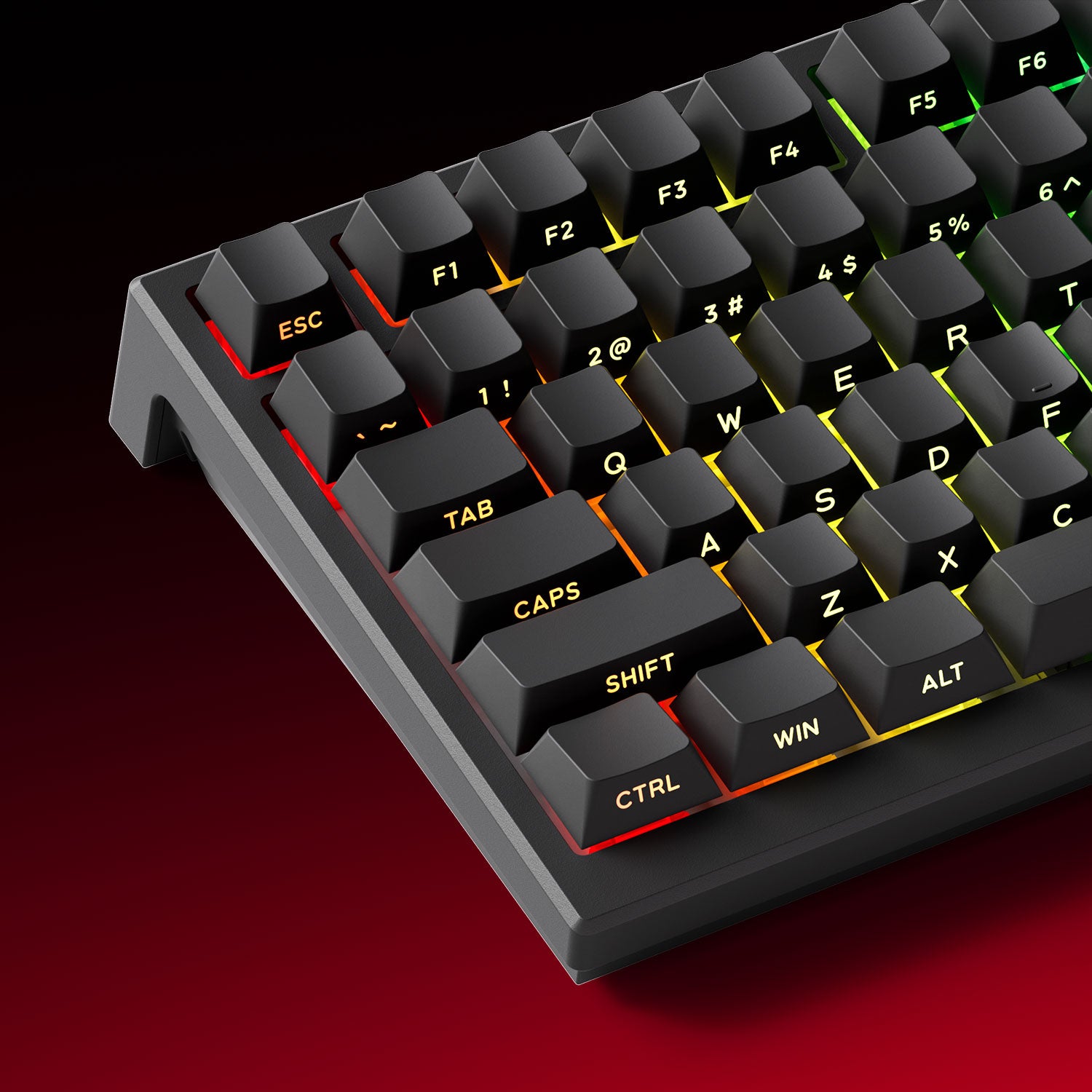 Akko TAC75 HE Magnetic Keyboards Shine Through Black PBT Keycaps
