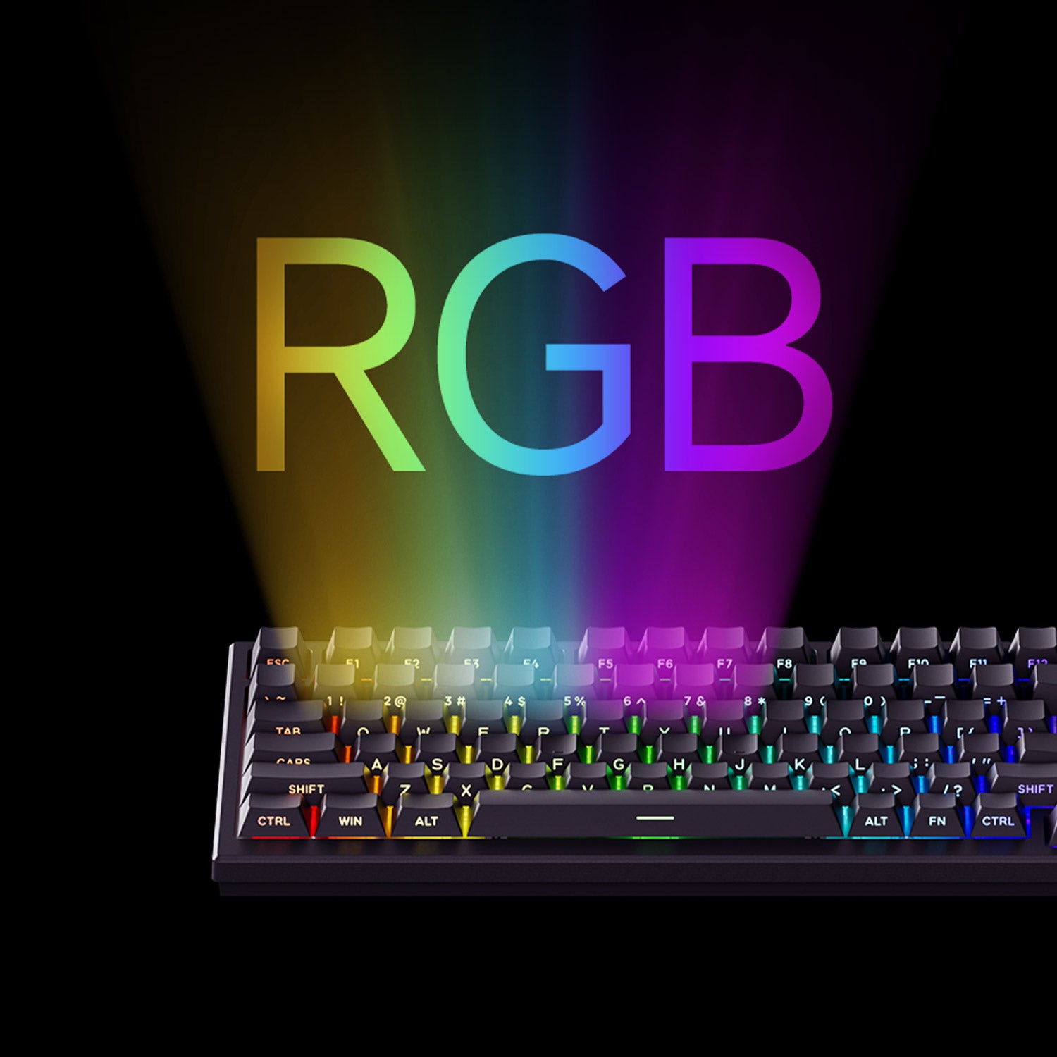 Akko TAC75 HE Magnetic Keyboards Shine Through Black RGB