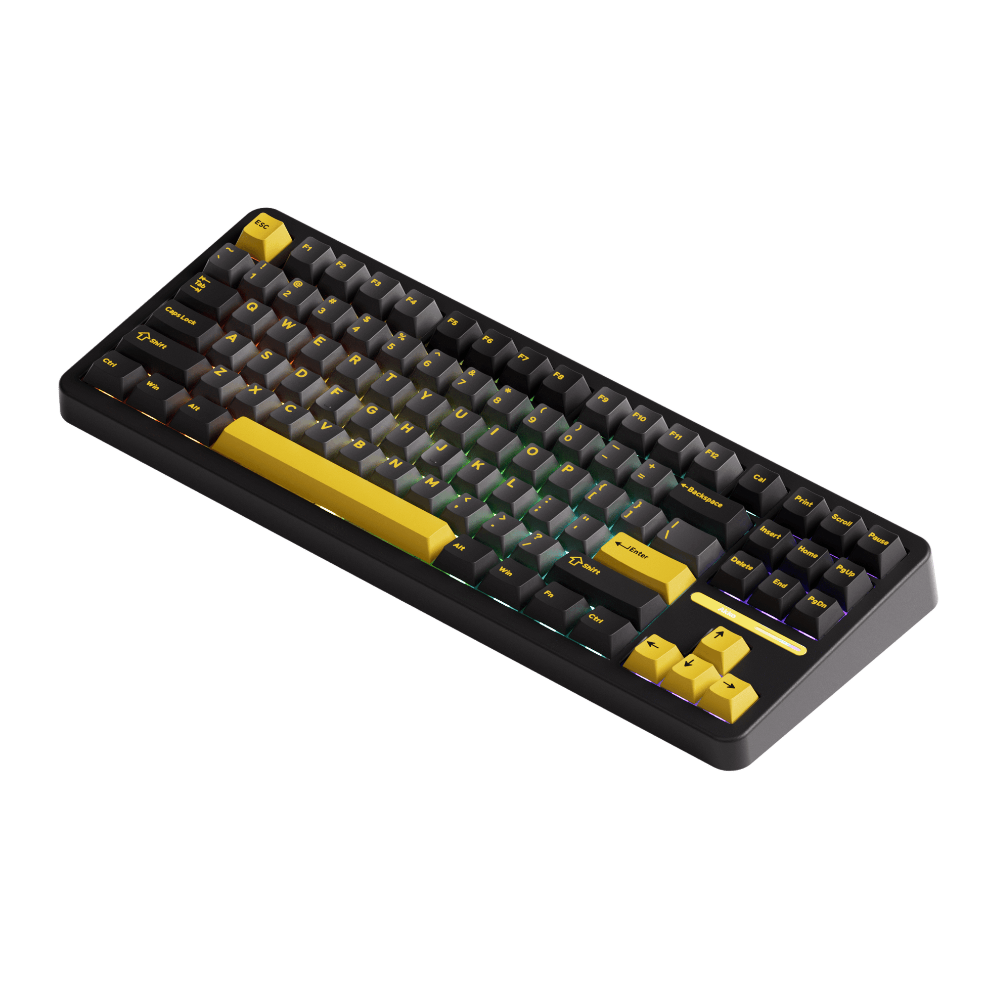 Akko TAC87 Black Gold Mechanical Keyboard Right Side