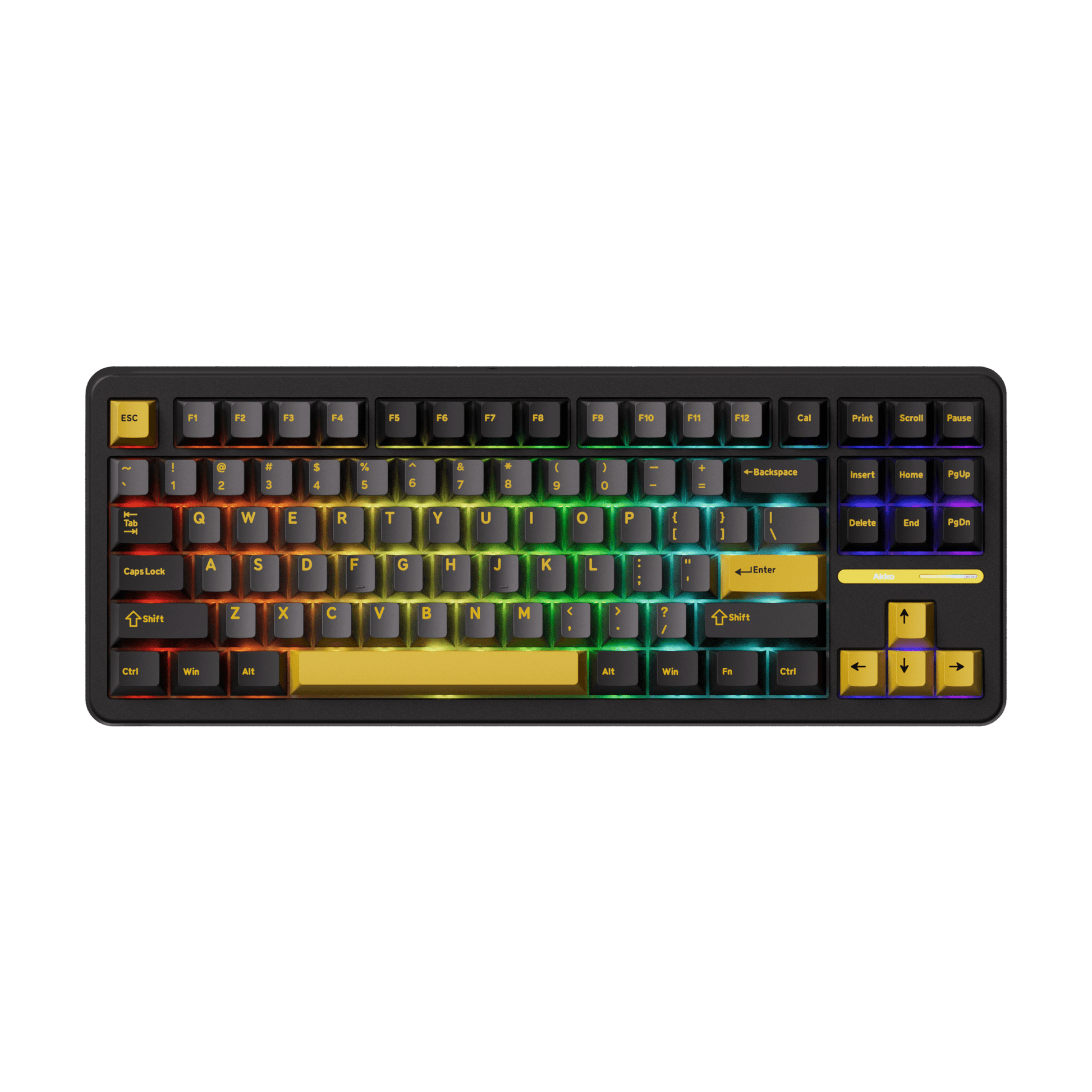Akko TAC87 Black Gold Mechanical Keyboard RGB