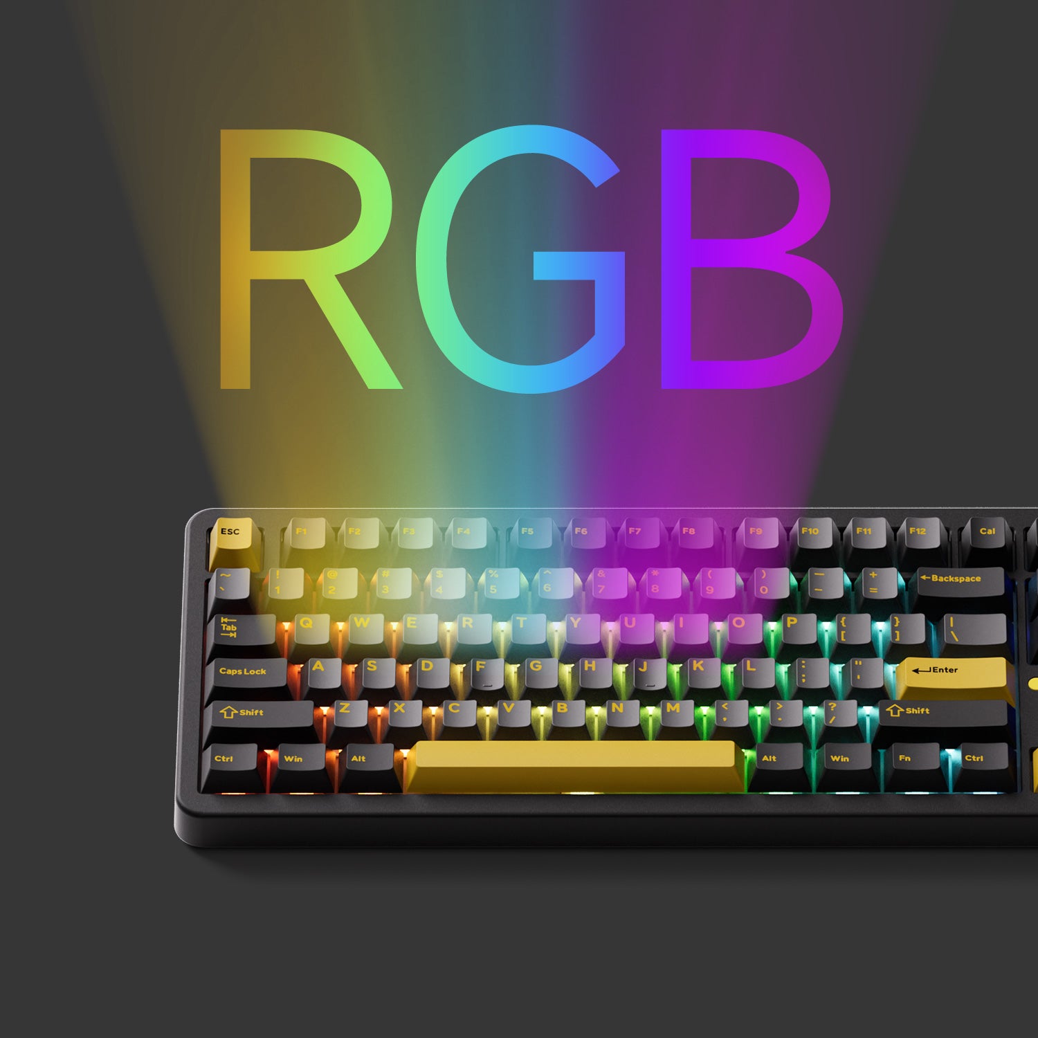 Akko TAC87 Black Gold Mechanical Keyboard RGB