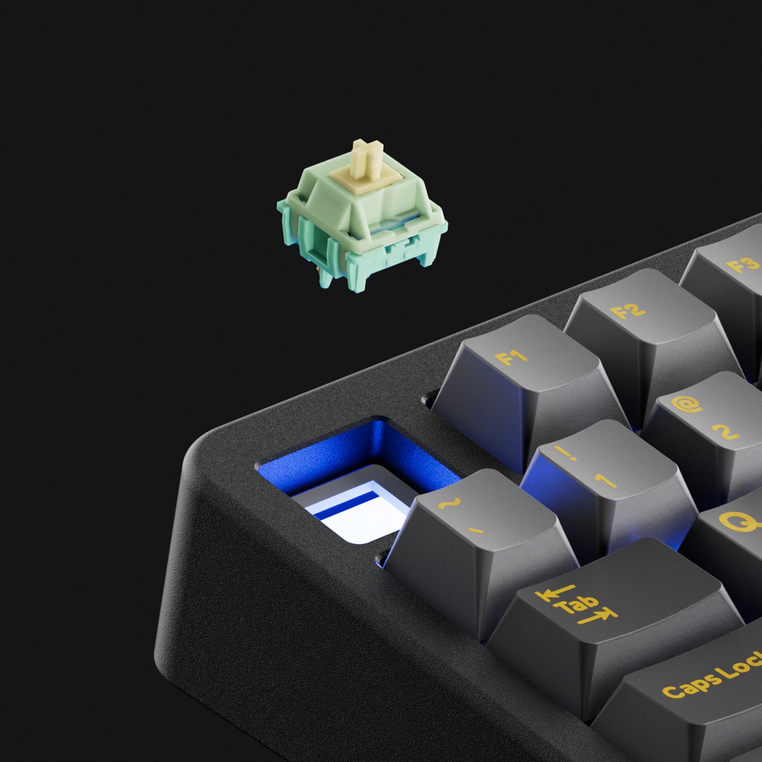 Akko TAC87 Black Gold Mechanical Keyboard Hot Swappable