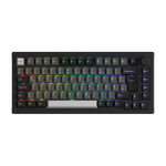 Black Silver 5075B Plus VIA ISO Mechanical Keyboard