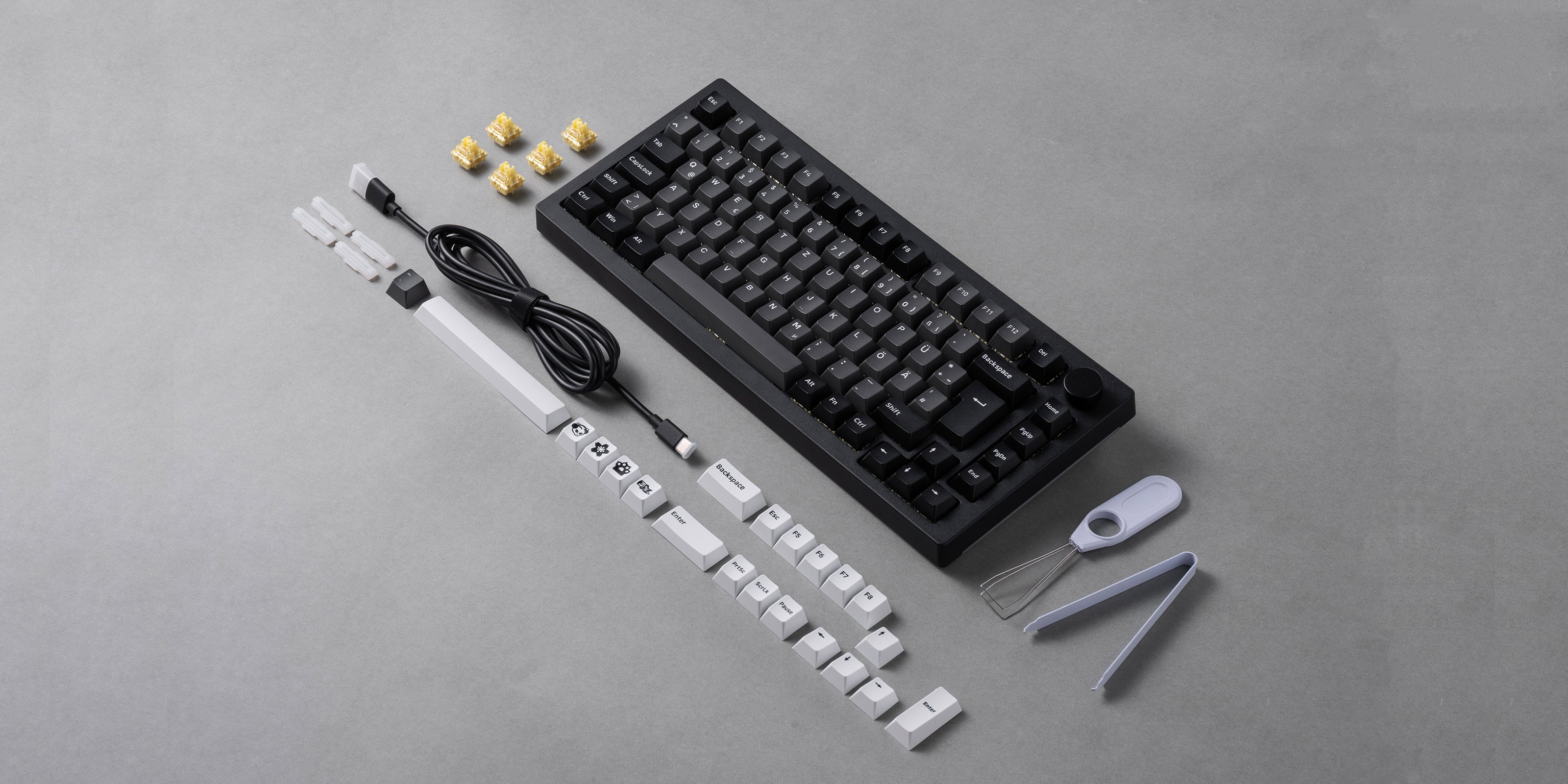 Black & Silver 5075B Plus ISO Tastatur und accessoires