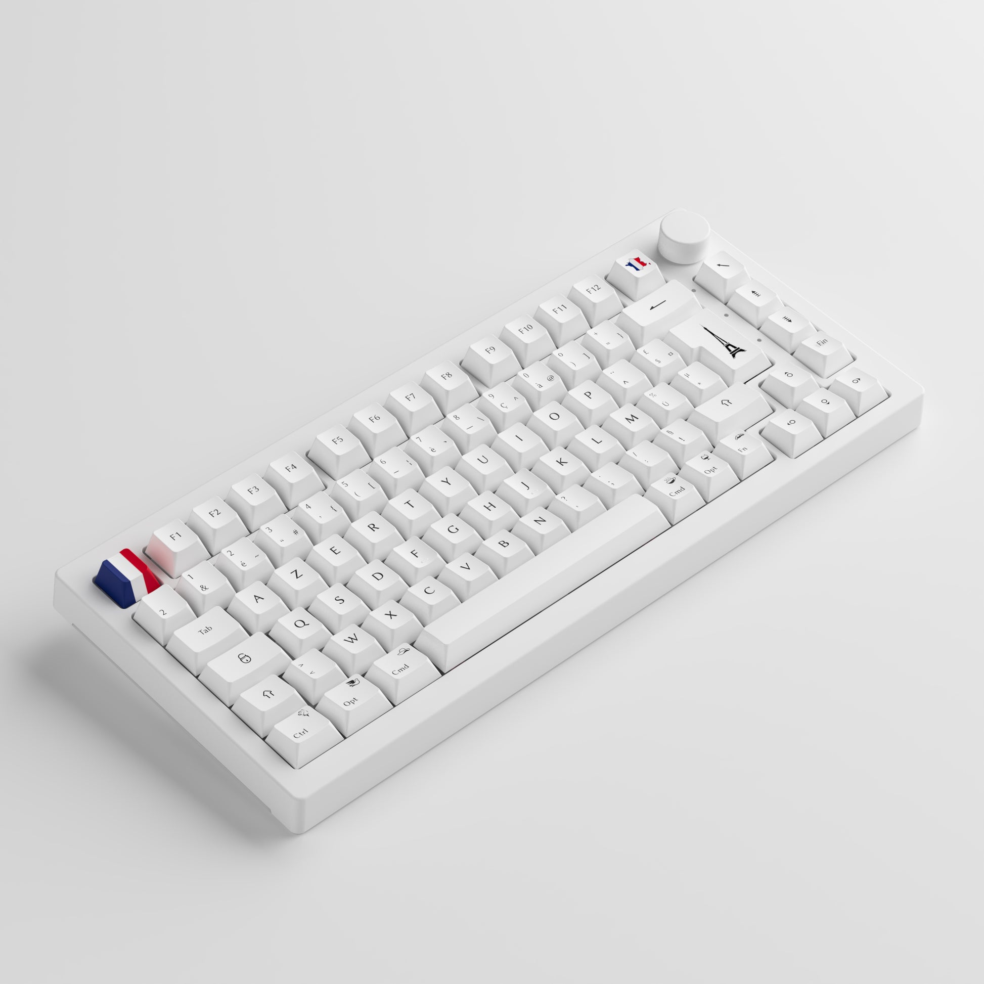 Akko black white 5075B Plus ISO fr Tastatur seitendetails