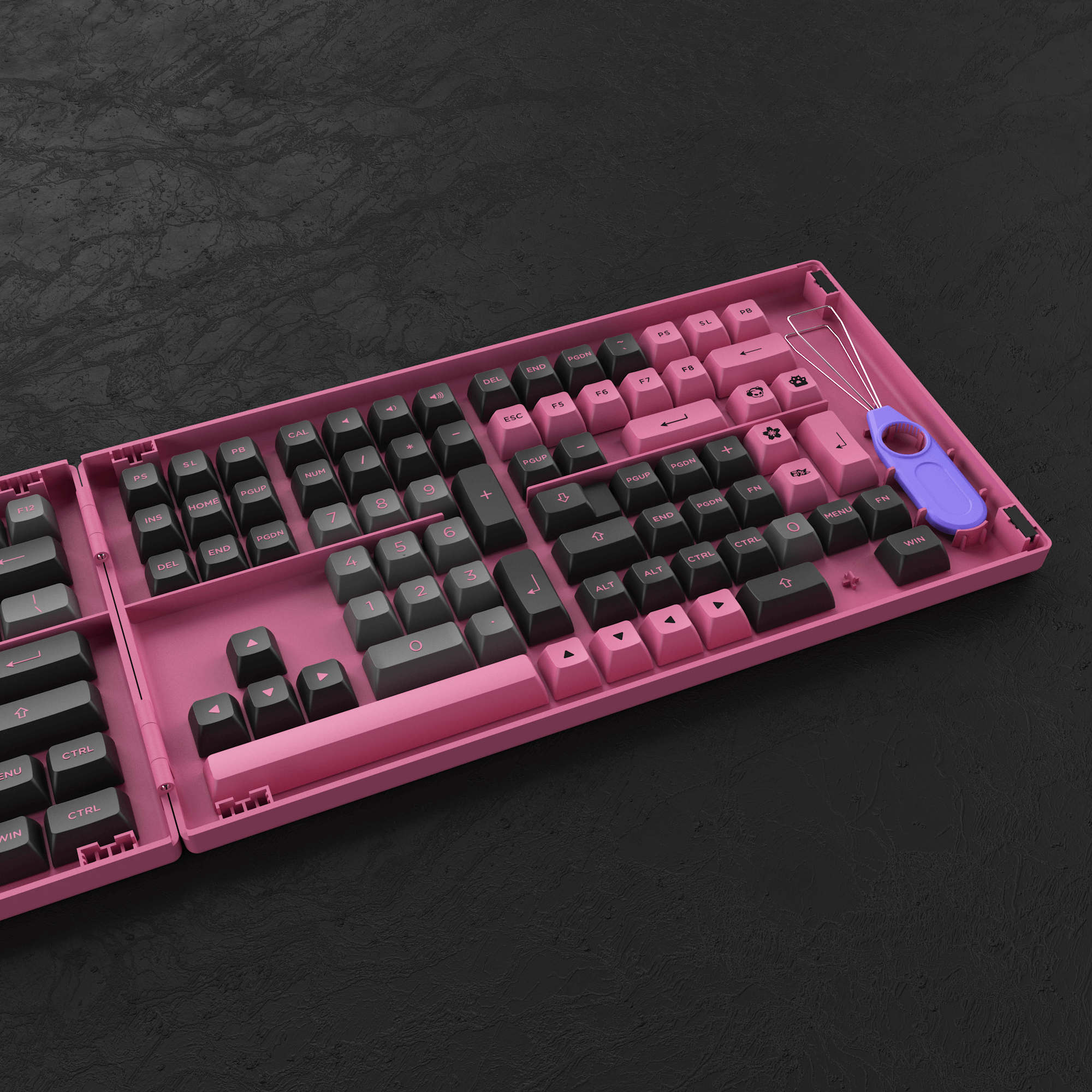 Black & Rose ASA Tastenkappen-Set (PBT, 197 Tasten)