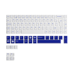 Blue on White ISO Nordic Tastenkappen Set (76-key)