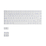 Blue on White ISO Nordic Keycap Set (91-key)
