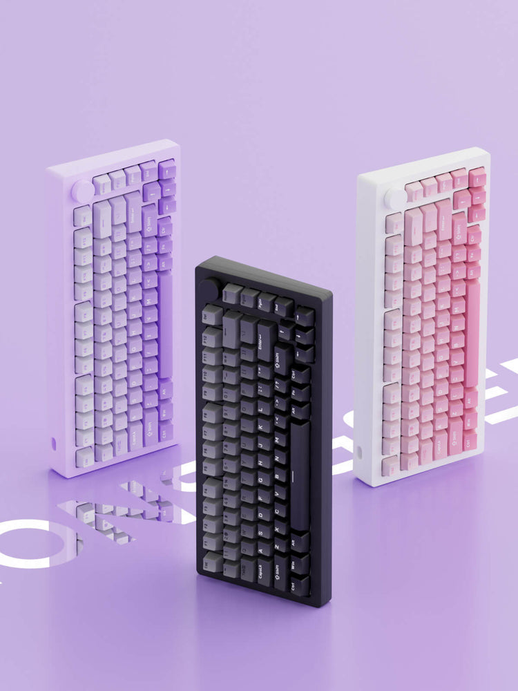 Purplr Black and Pink MonsGeek M1W V3 VIA Keyboards