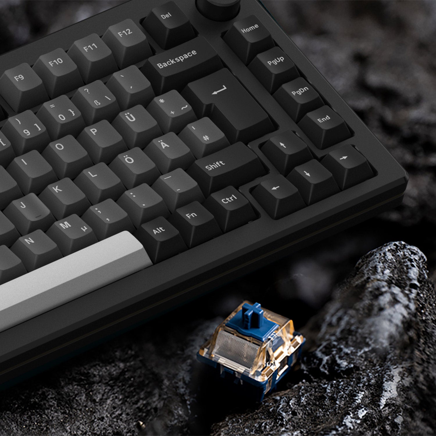 Akko MOD 007B HE Black & Silver ISO Keyboard Strolink Magnetic Switches