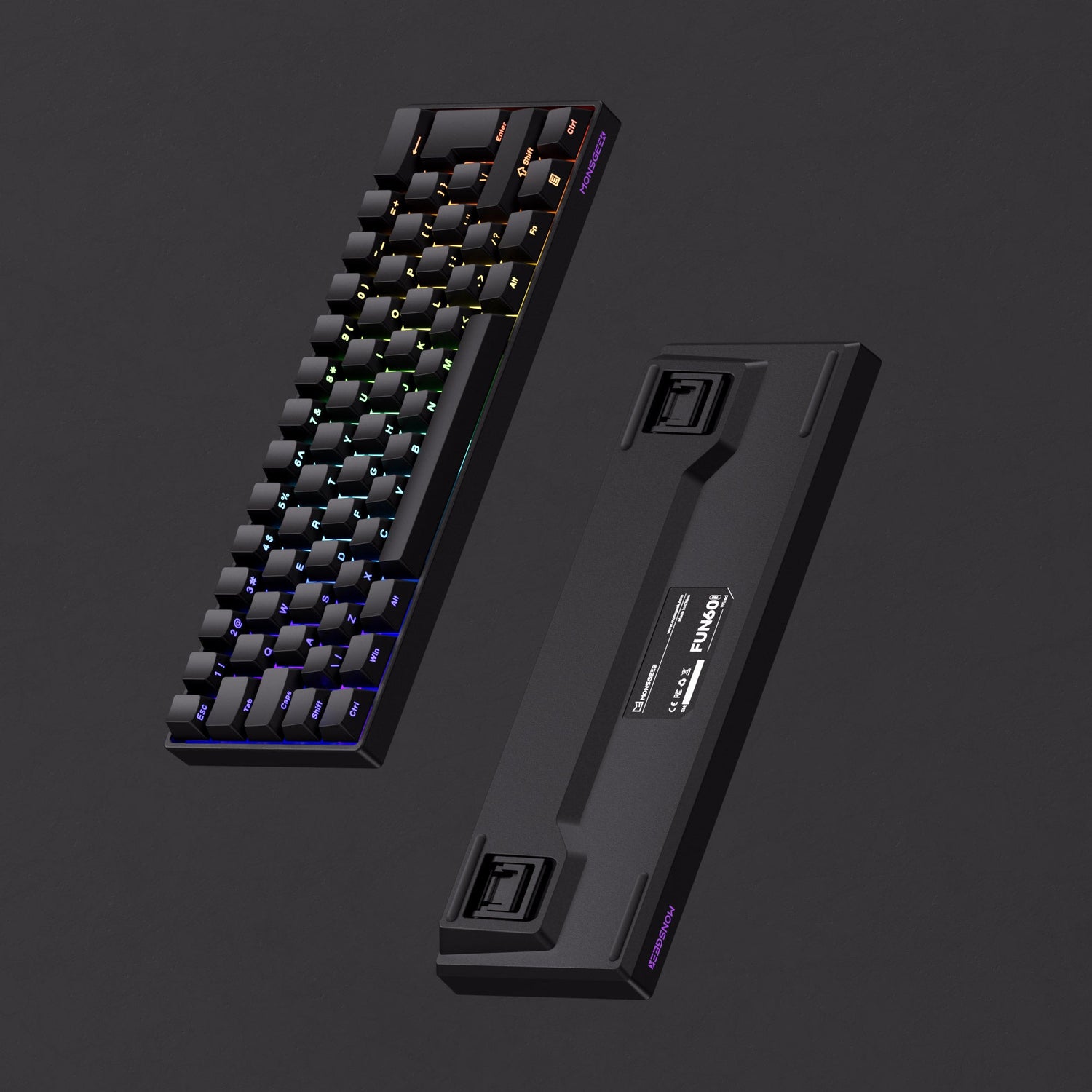 Monsgeek FUN60 Pro ISO HE Magnetic Keyboard Details