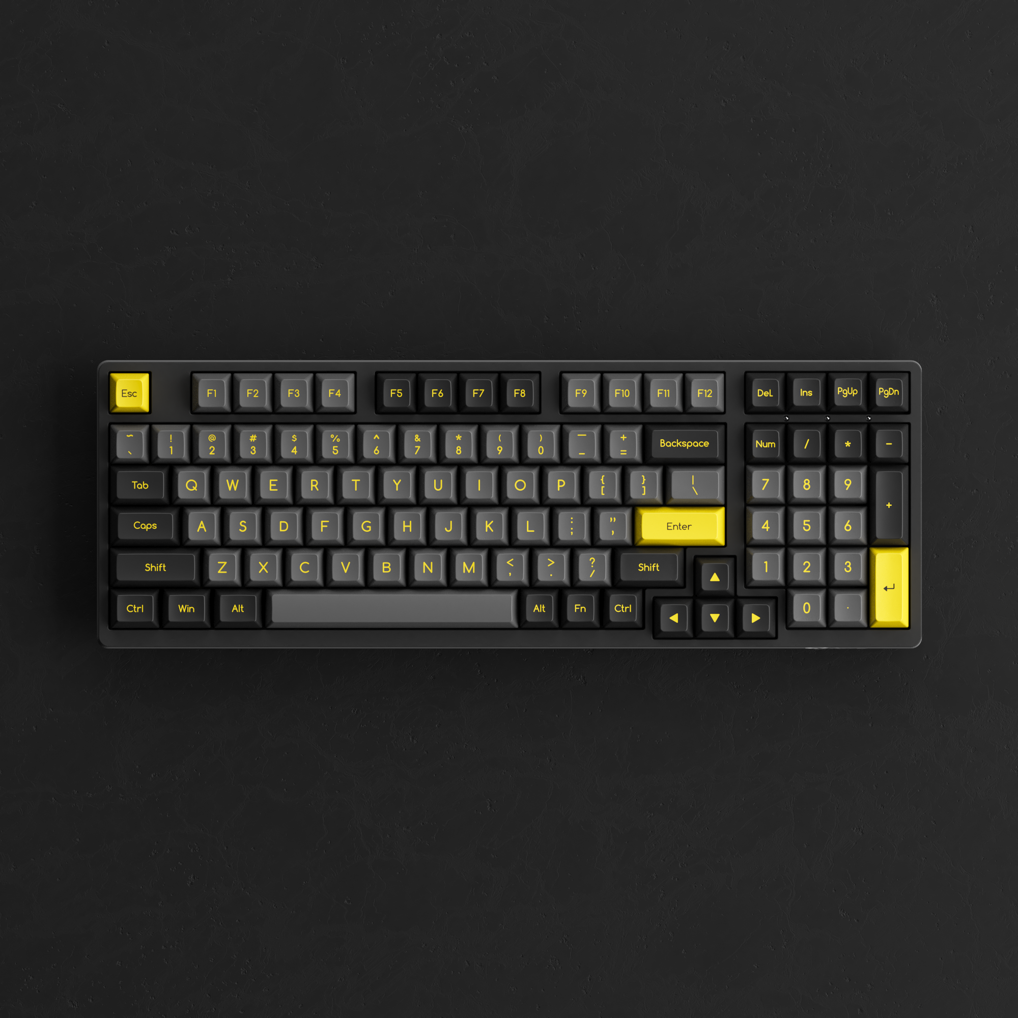 Black & Gold ABS SAL Tastenkappen-Set (195 Tasten)