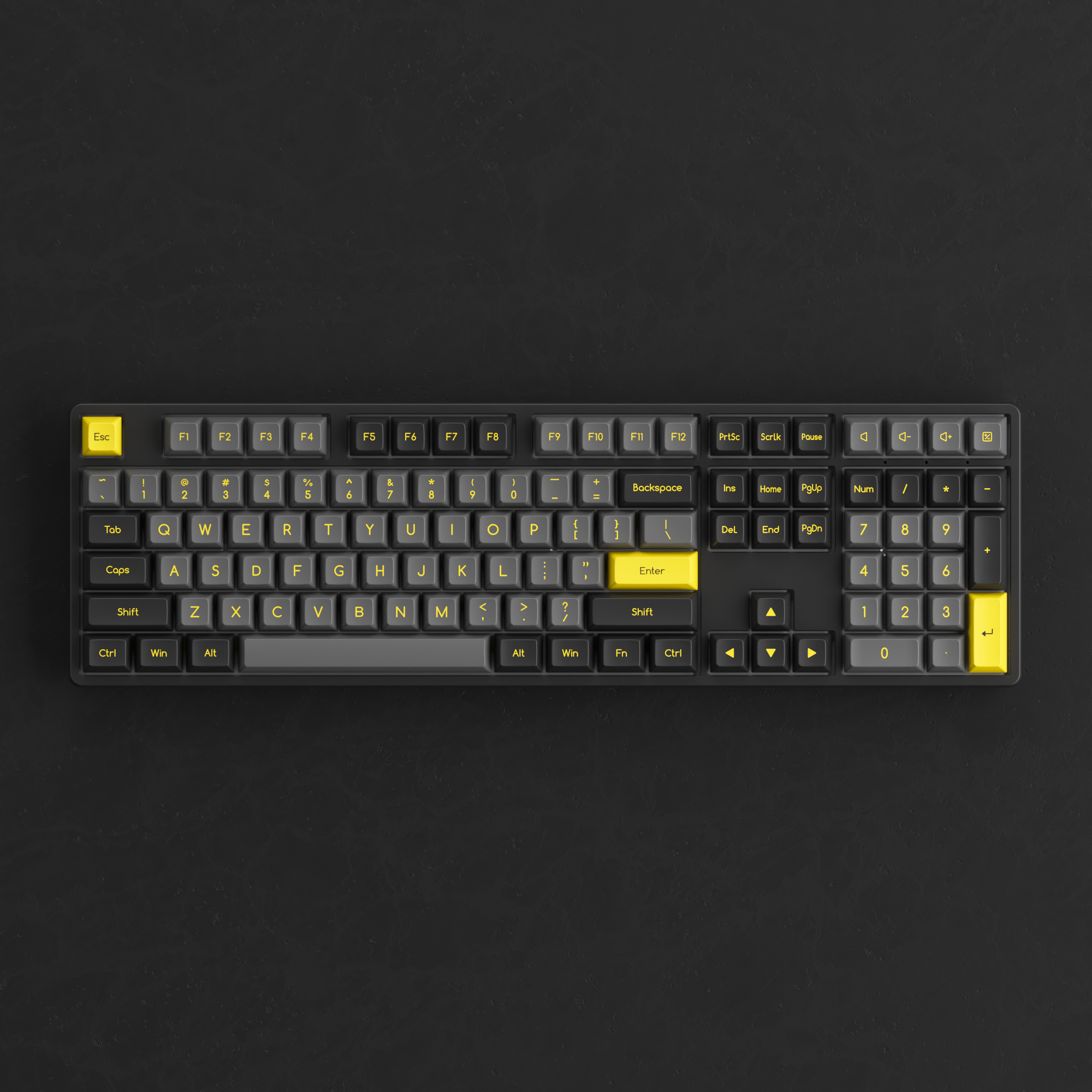 Black & Gold ABS SAL Tastenkappen-Set (195 Tasten)