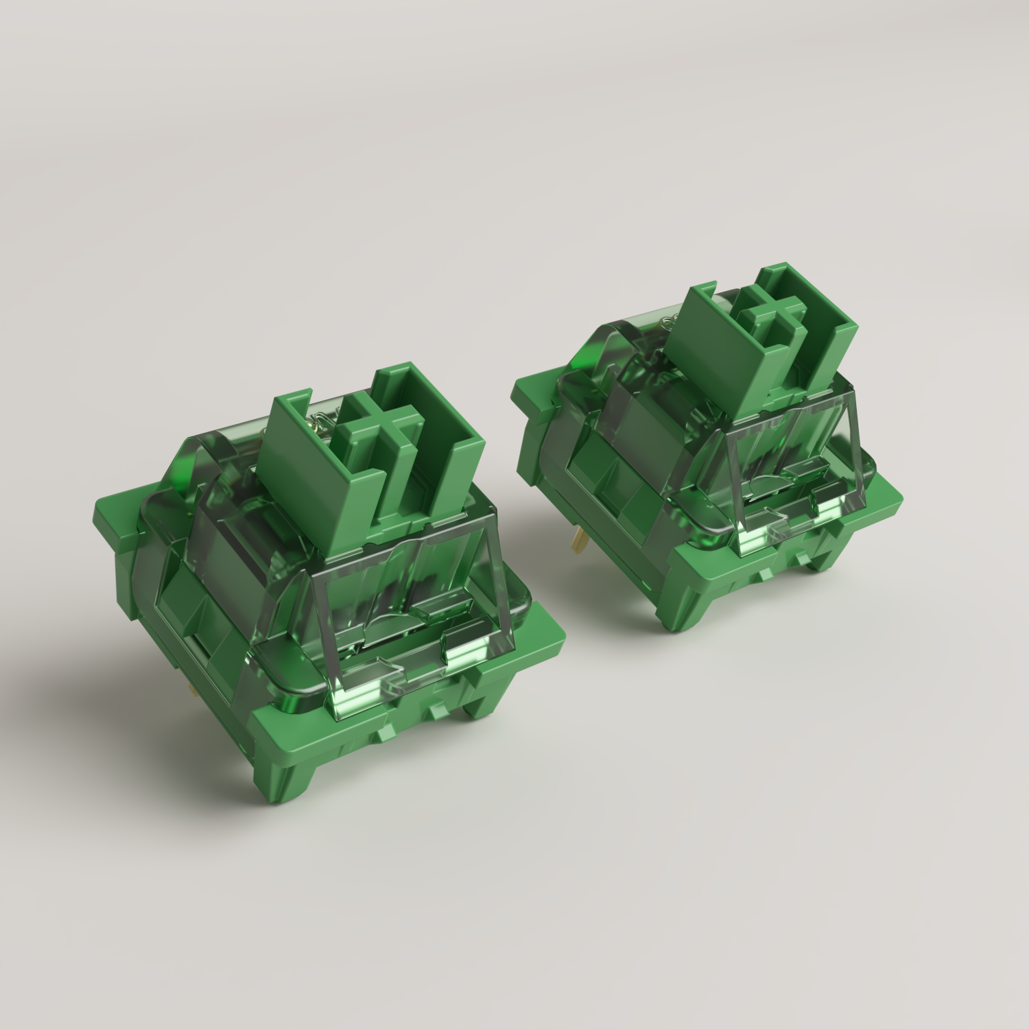 Two V3 Matcha Green Pro Switches in line