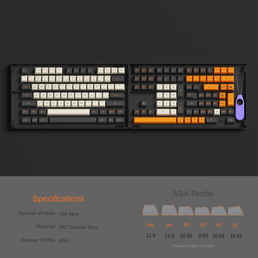 (Discontinued) Cherry/ASA/ASA-Low Carbon Retro Keycap Set