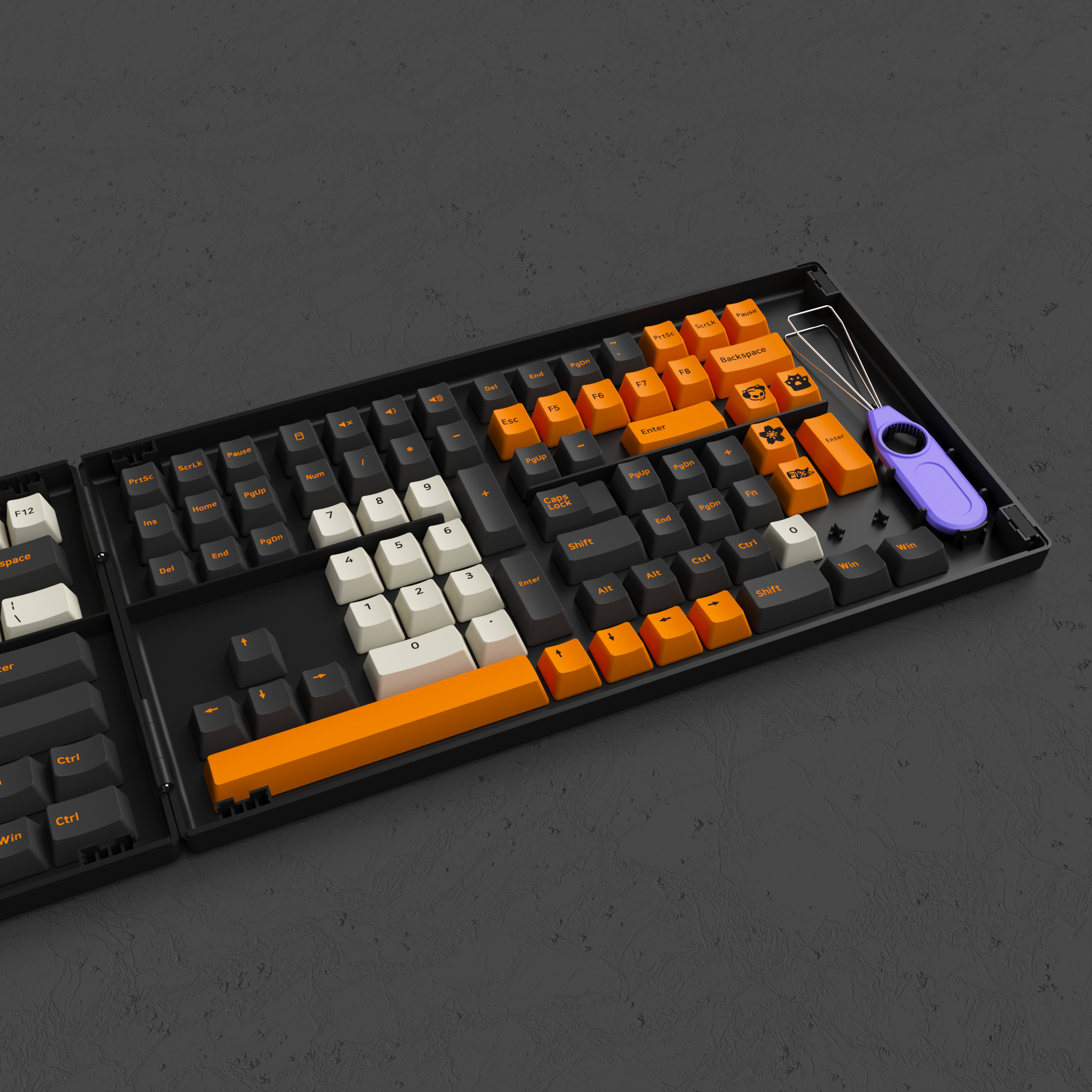 (Discontinued) Cherry/ASA/ASA-Low Carbon Retro Keycap Set