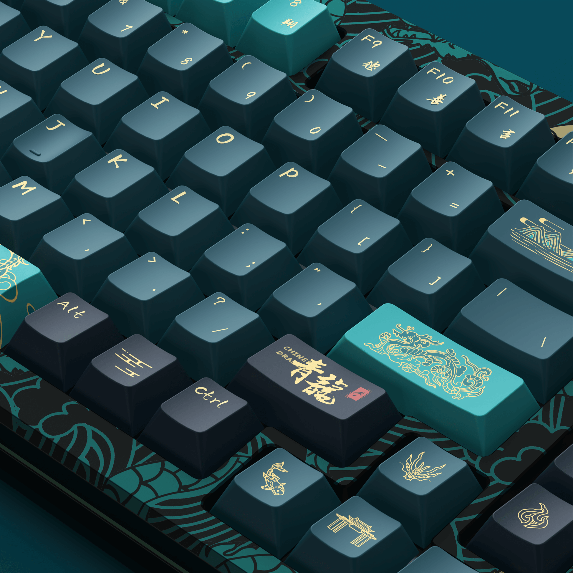 MOD 007 HE Year of Dragon Cherry Profile Keycaps