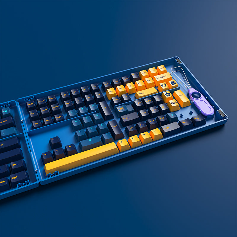 (Auslaufmodell) Cherry/ASA Macaw Tastenkappen-Set (PBT, 157 Tasten)