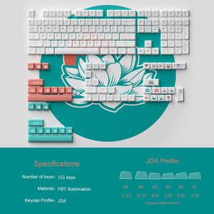 Red Fuji keycap set (161 keys)