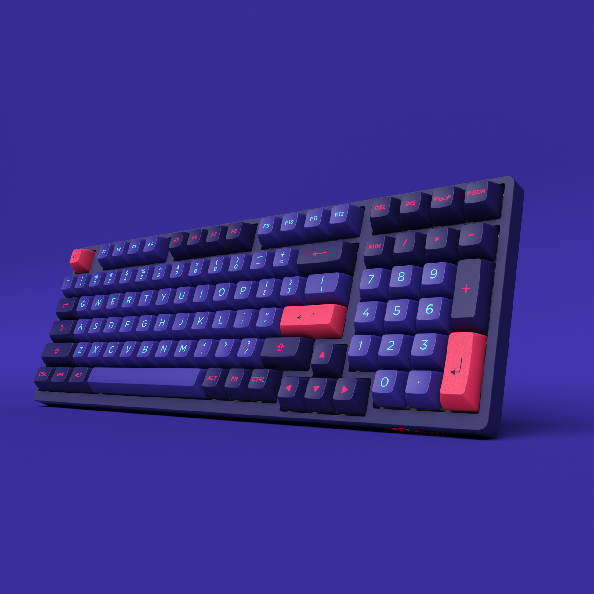 Akko Neon 3098 Keyboard right close view