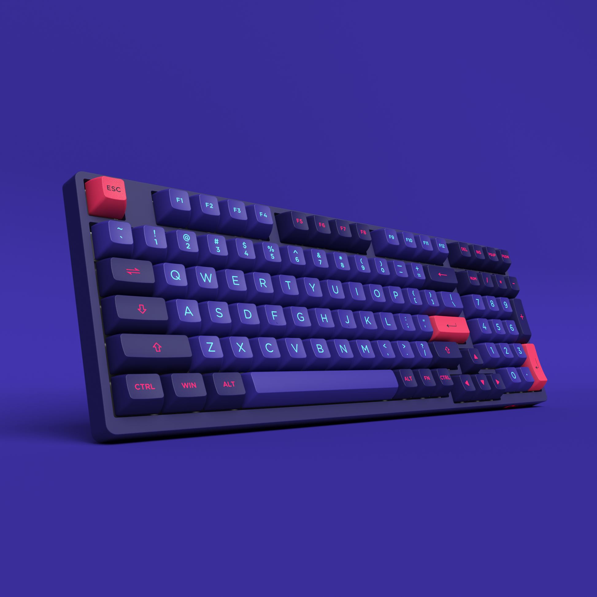 Akko Neon 3098 Keyboard close view